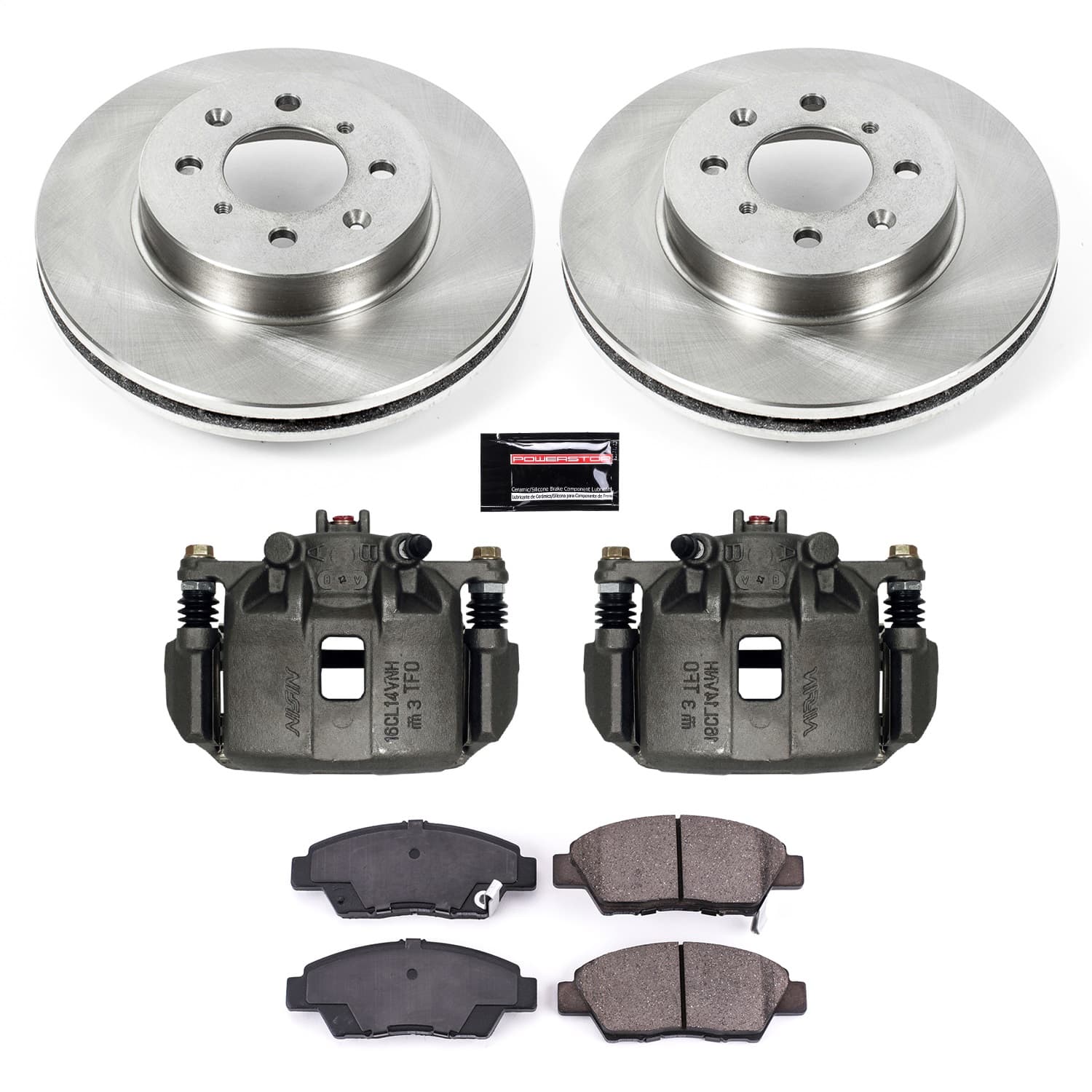 Power Stop - KCOE5382 - Front - Disc Brake Pad/Caliper and Rotor Kit image 1
