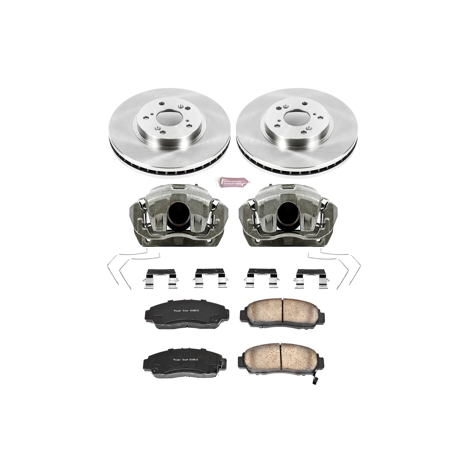 Power Stop - KCOE5392 - Front - Disc Brake Pad/Caliper and Rotor Kit image 1