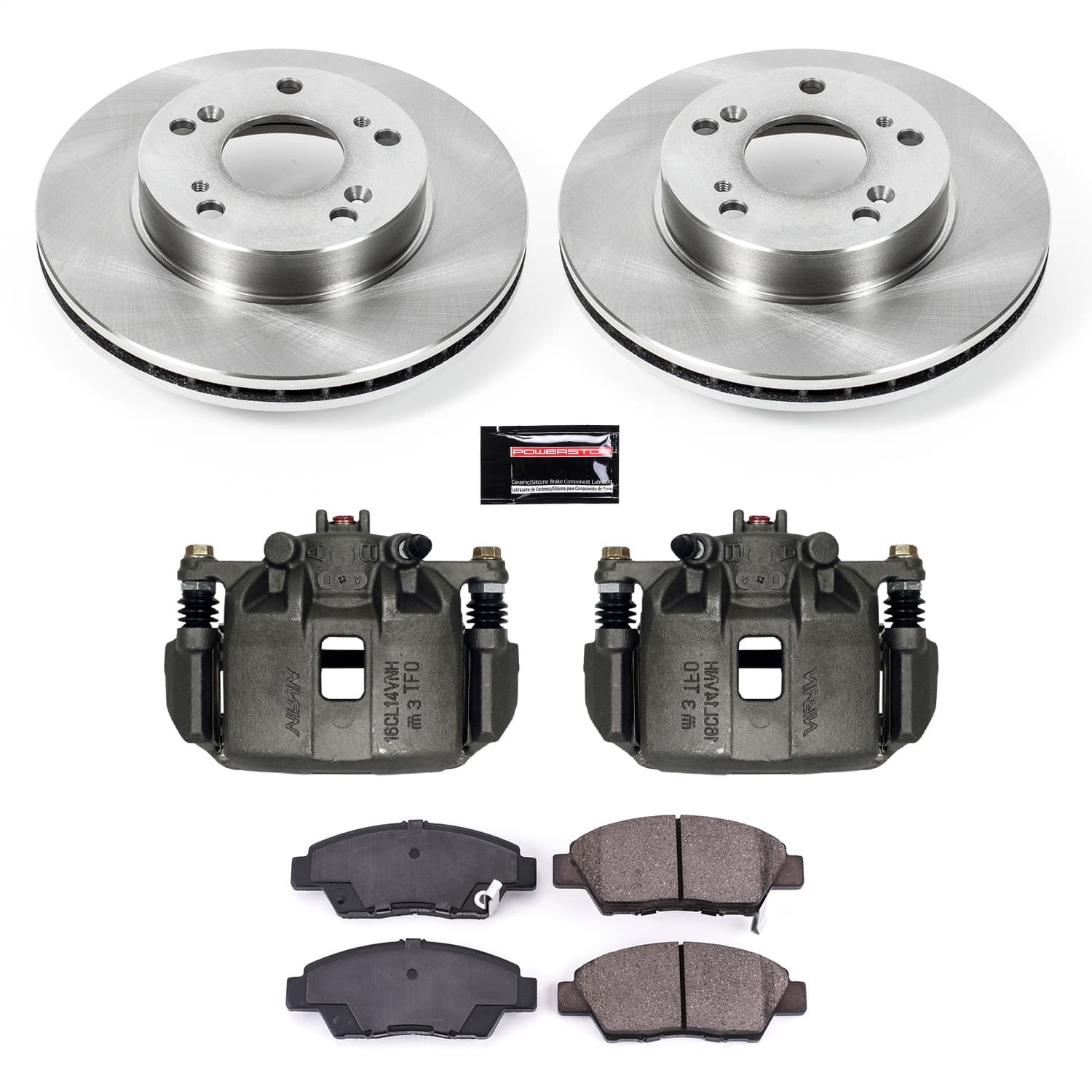 Power Stop - KCOE5400 - Front - Disc Brake Pad/Caliper and Rotor Kit image 1