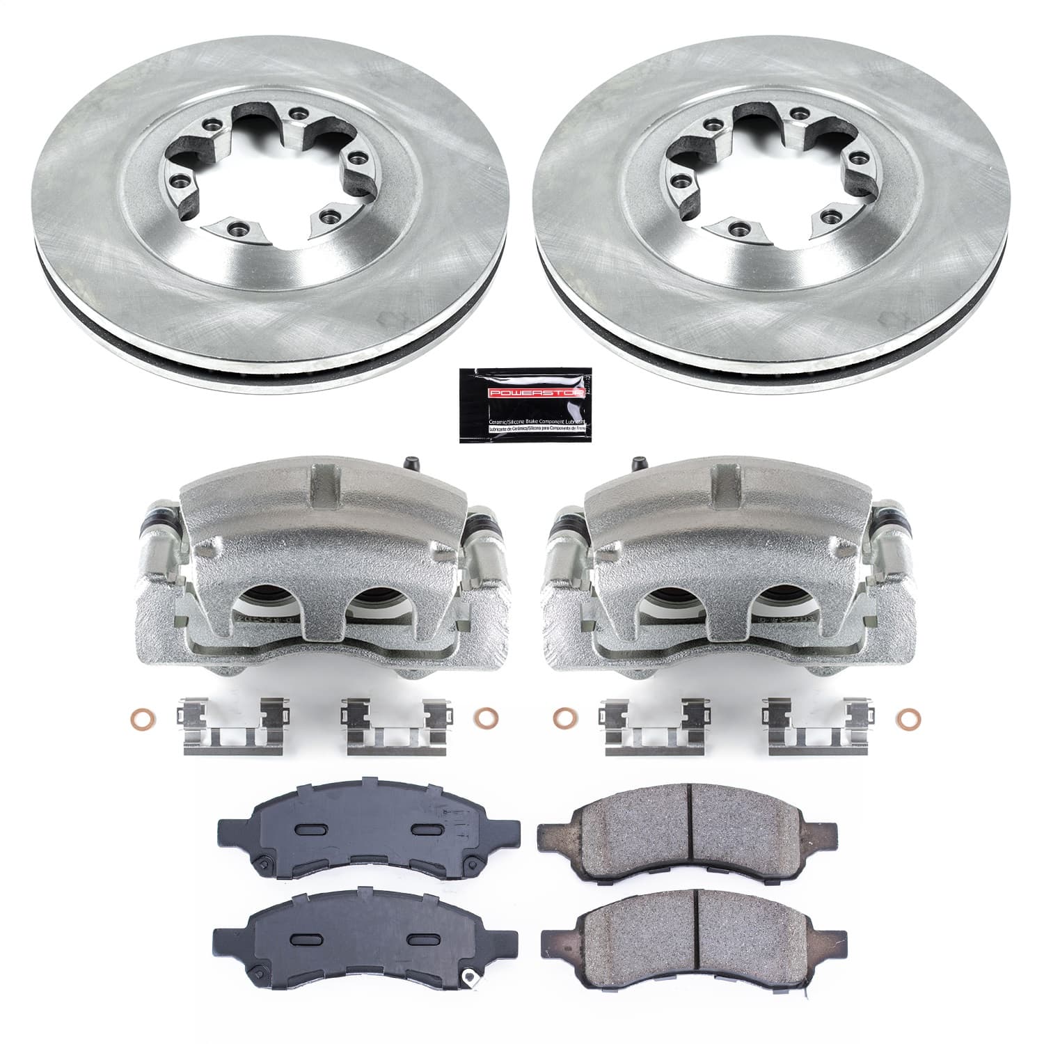 Power Stop - KCOE5405 - Front - Disc Brake Pad/Caliper and Rotor Kit image 1