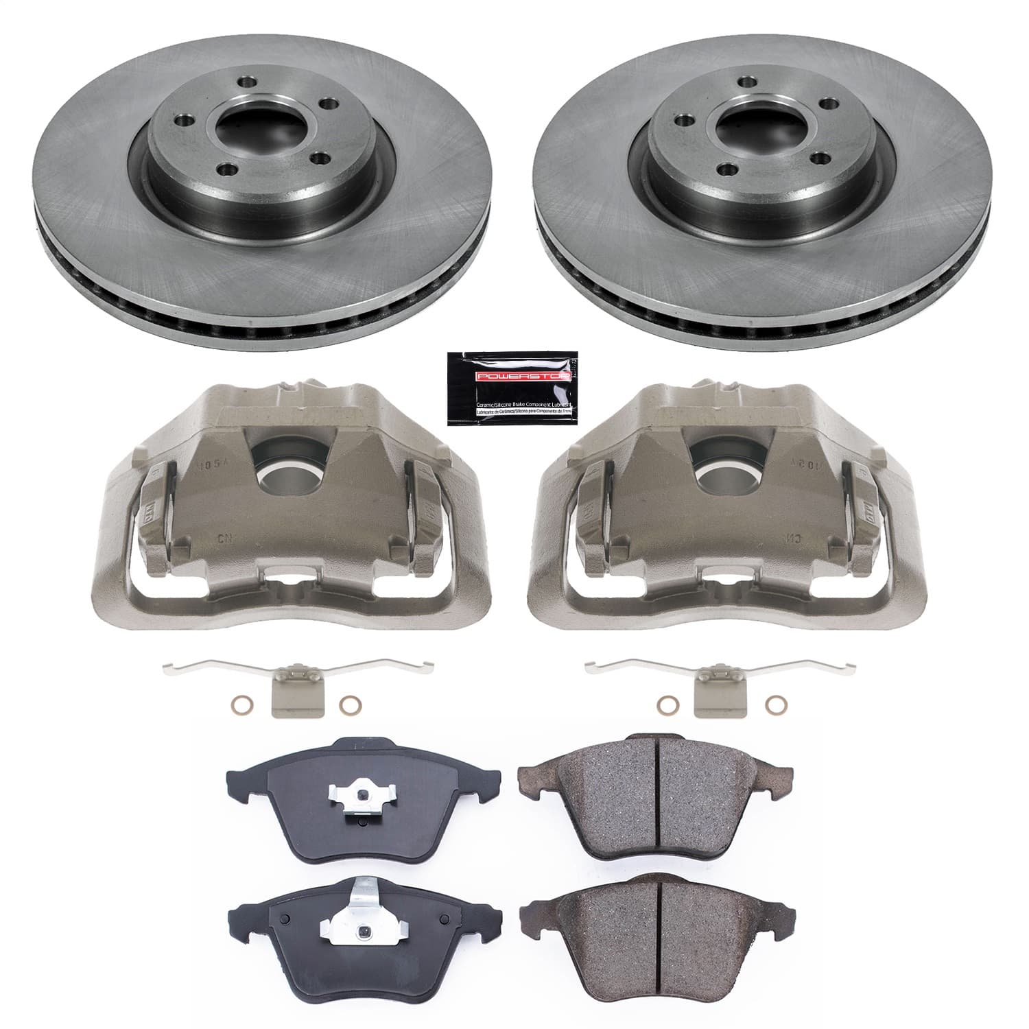 Power Stop - KCOE5430 - Front - Disc Brake Pad/Caliper and Rotor Kit image 1