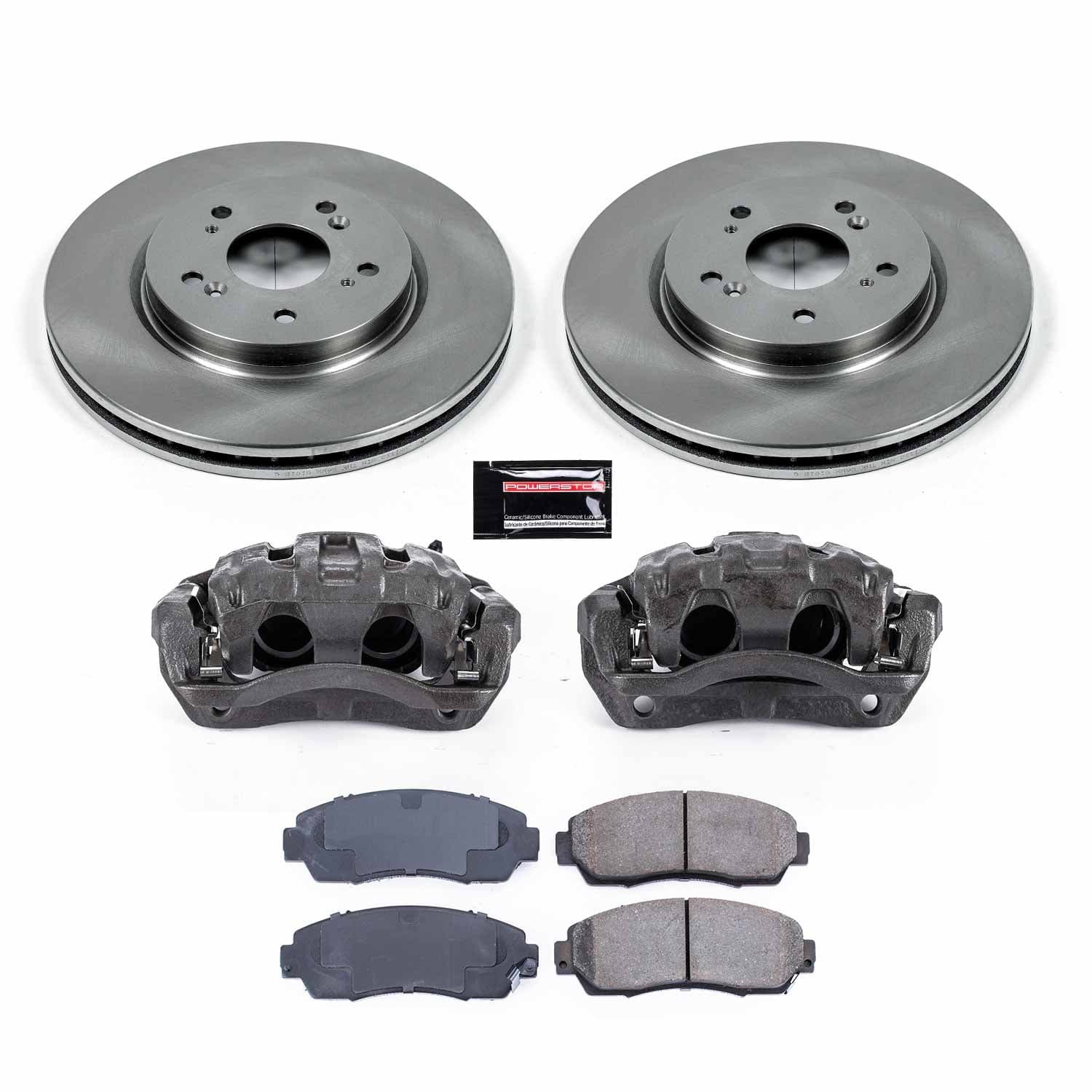 Power Stop - KCOE5432 - Front - Disc Brake Pad/Caliper and Rotor Kit image 1