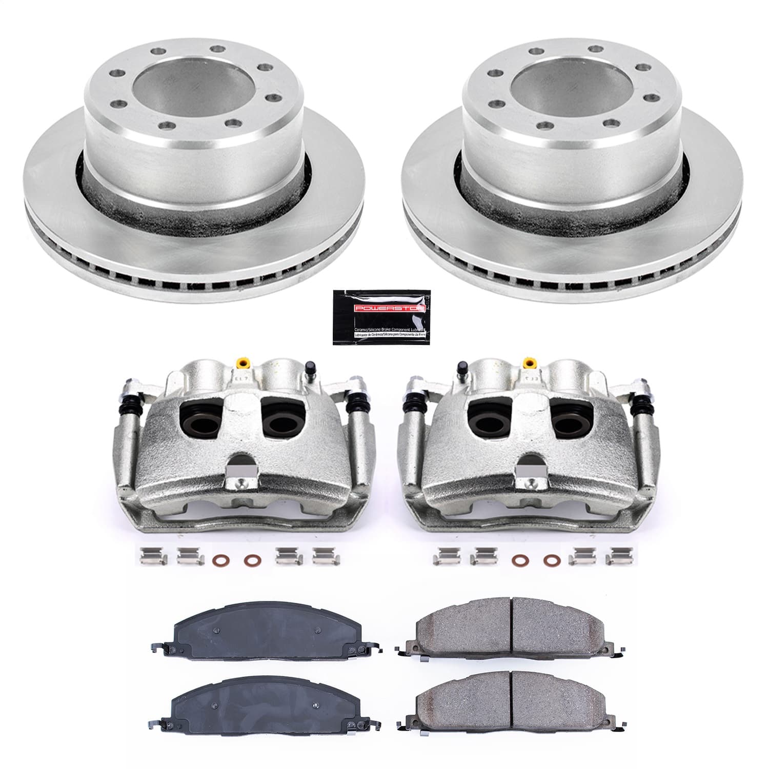 Power Stop - KCOE5487 - Rear - Disc Brake Pad/Caliper and Rotor Kit image 1