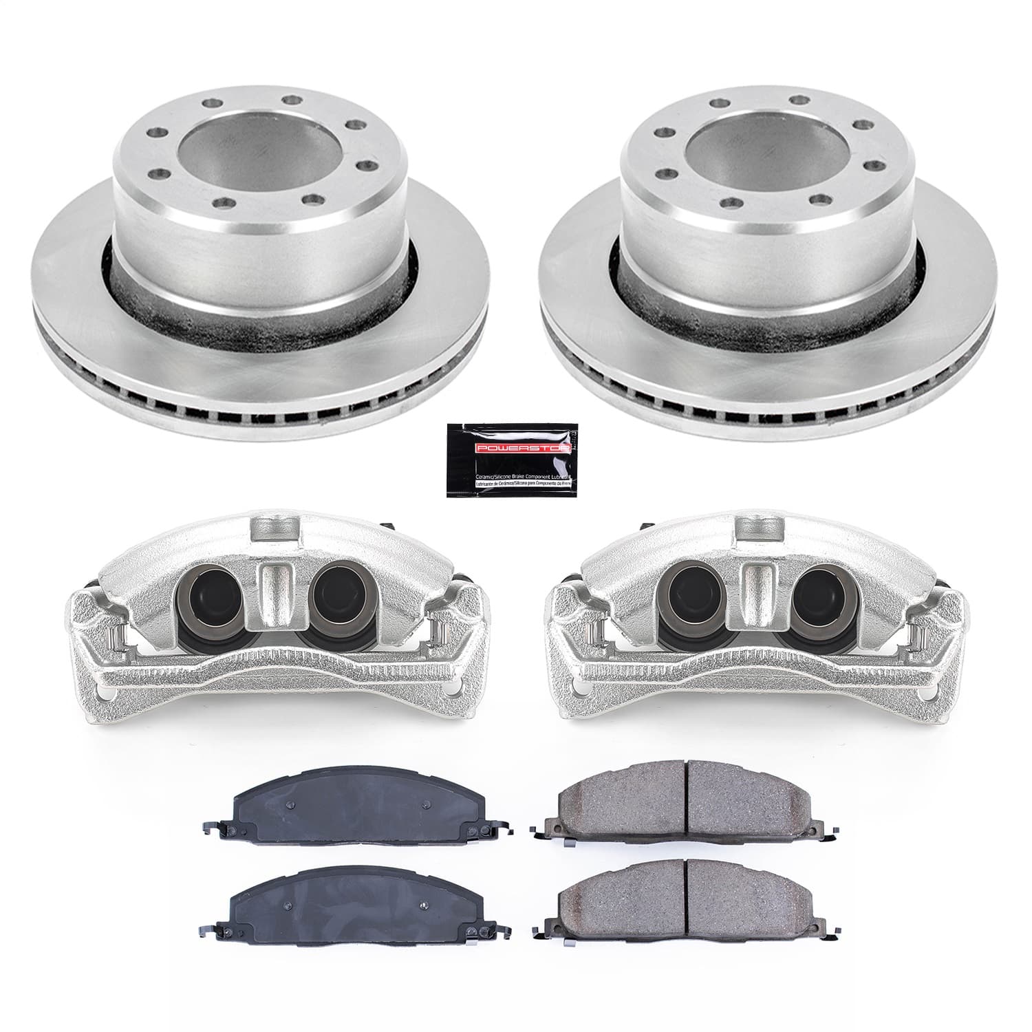 Power Stop - KCOE5487A - Rear - Disc Brake Pad/Caliper and Rotor Kit image 1