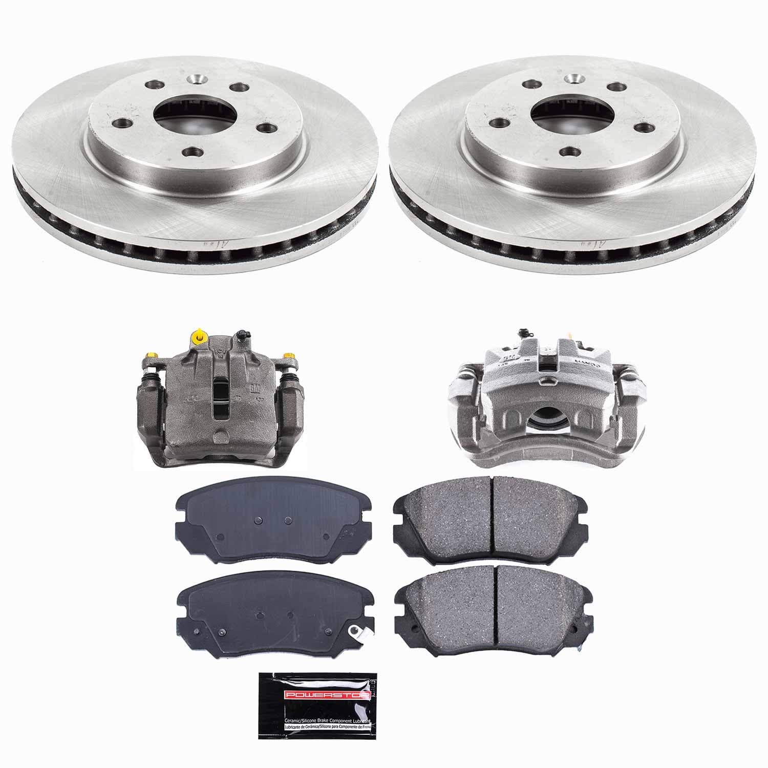 Power Stop - KCOE5522 - Front - Disc Brake Pad/Caliper and Rotor Kit image 1