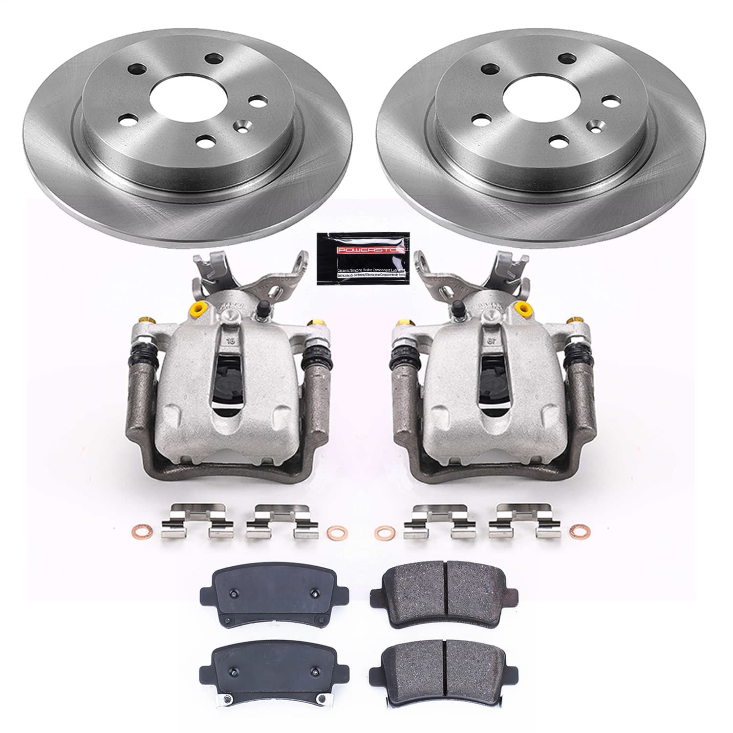 Power Stop - KCOE5531A - Rear - Disc Brake Pad/Caliper and Rotor Kit image 1
