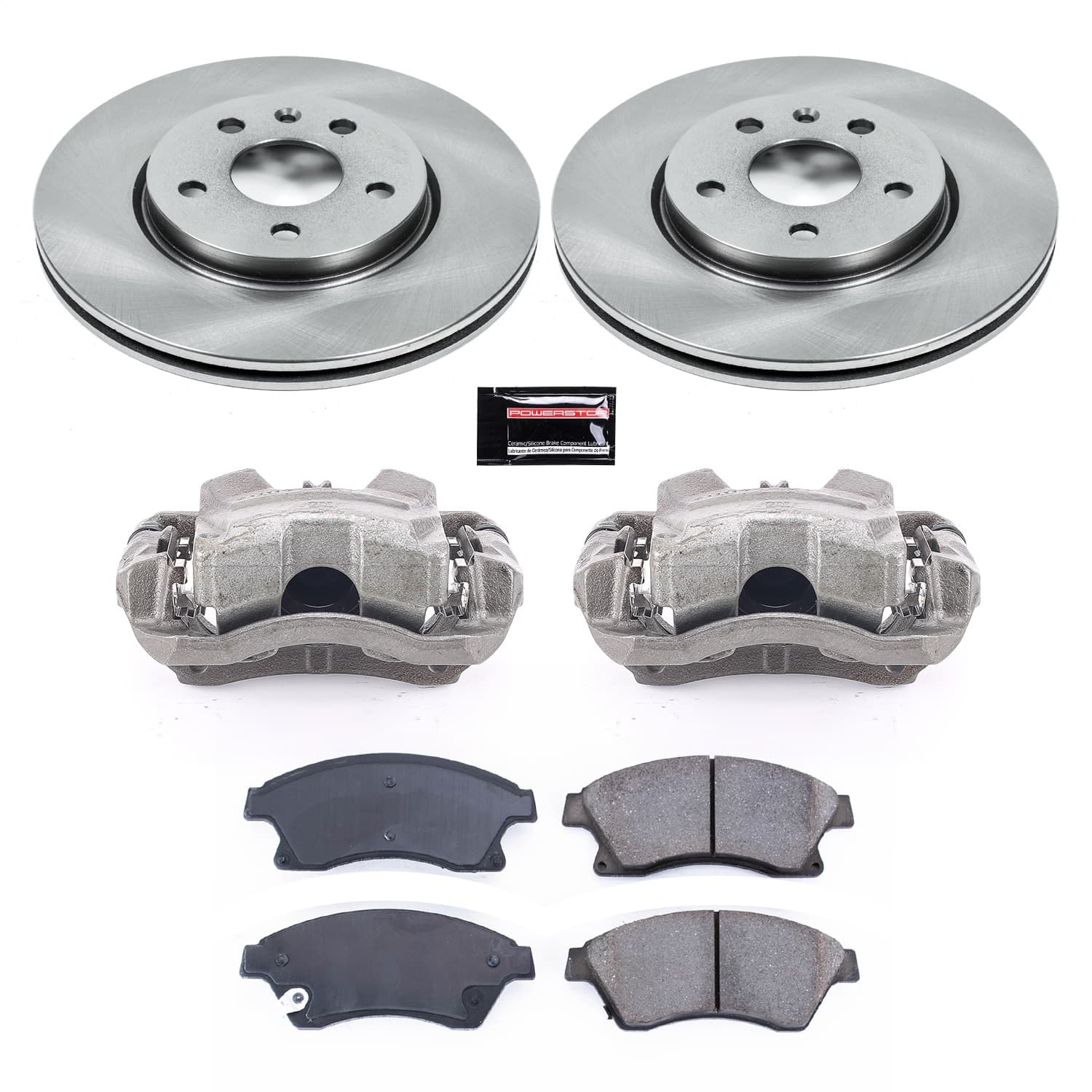 Power Stop - KCOE5550 - Front - Disc Brake Pad/Caliper and Rotor Kit image 1
