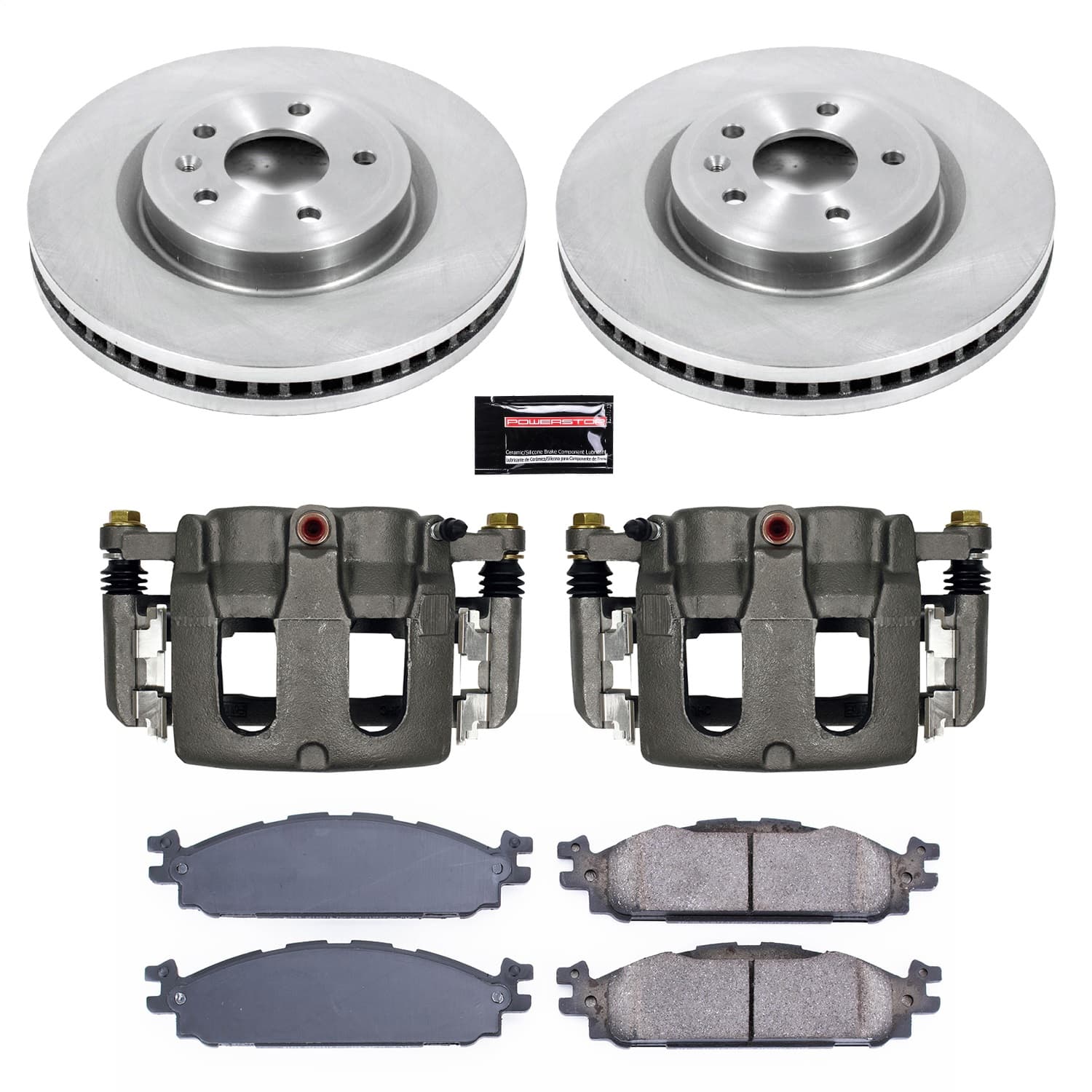 Power Stop - KCOE5583 - Front - Disc Brake Pad/Caliper and Rotor Kit image 1
