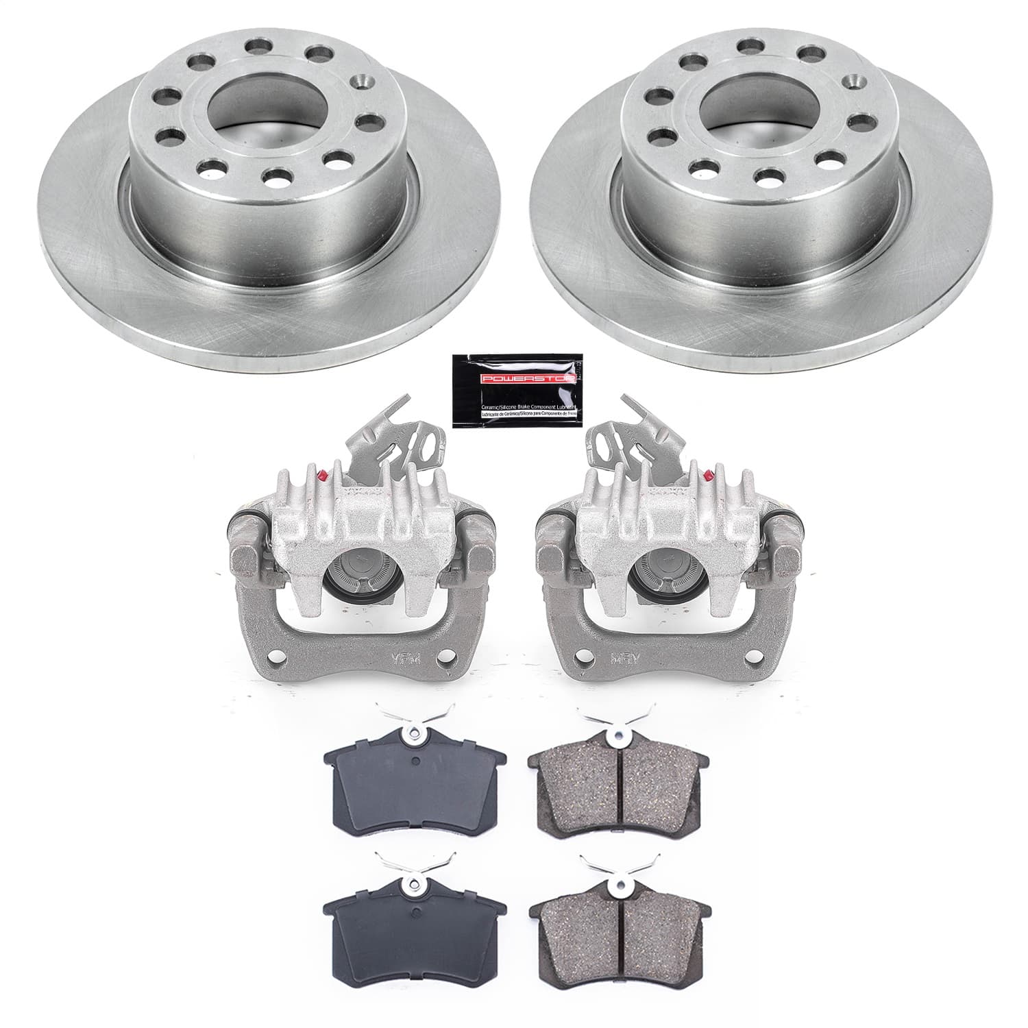 Power Stop - KCOE5671 - Rear - Disc Brake Pad/Caliper and Rotor Kit image 1