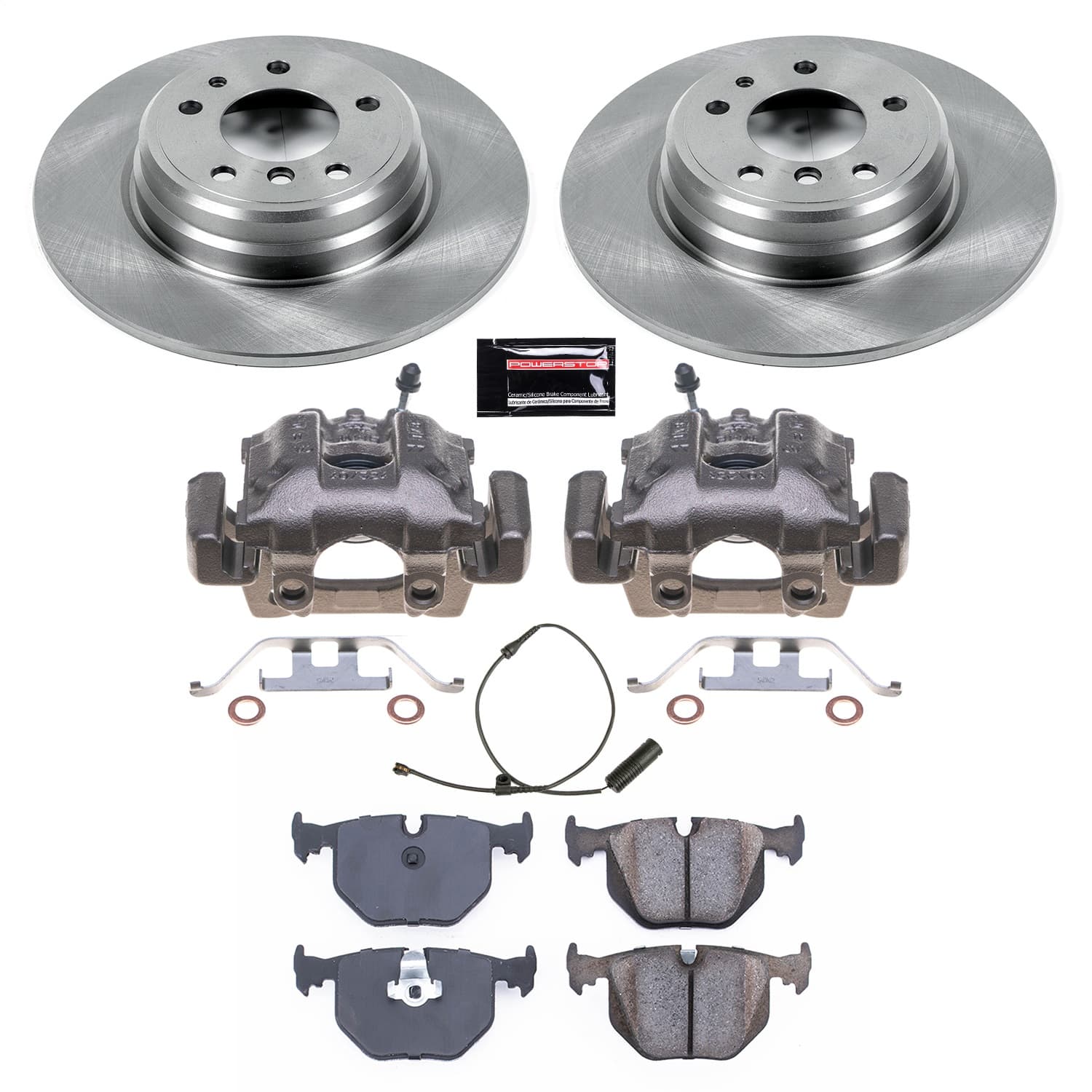 Power Stop - KCOE5711 - Rear - Disc Brake Pad/Caliper and Rotor Kit image 1