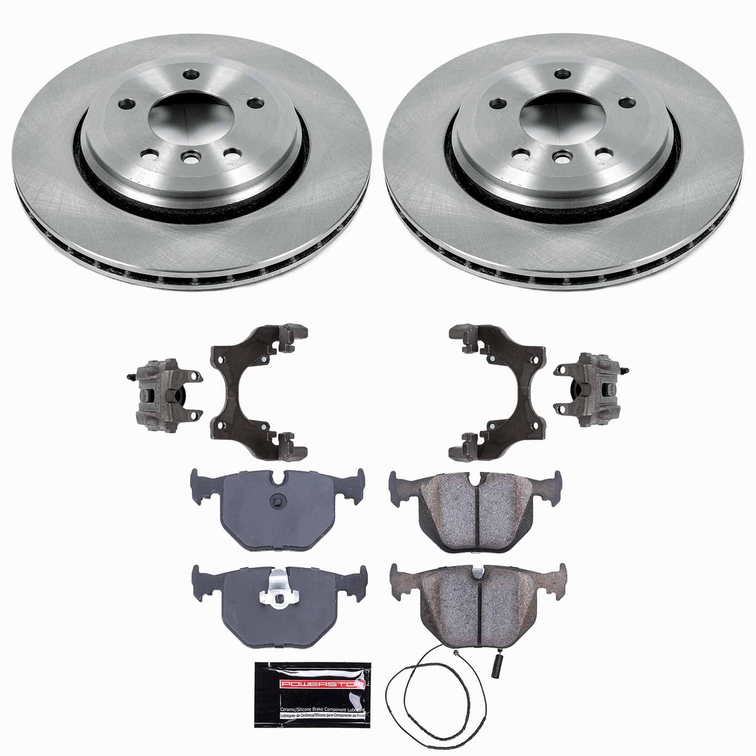 Power Stop - KCOE5729 - Rear - Disc Brake Pad/Caliper and Rotor Kit image 1