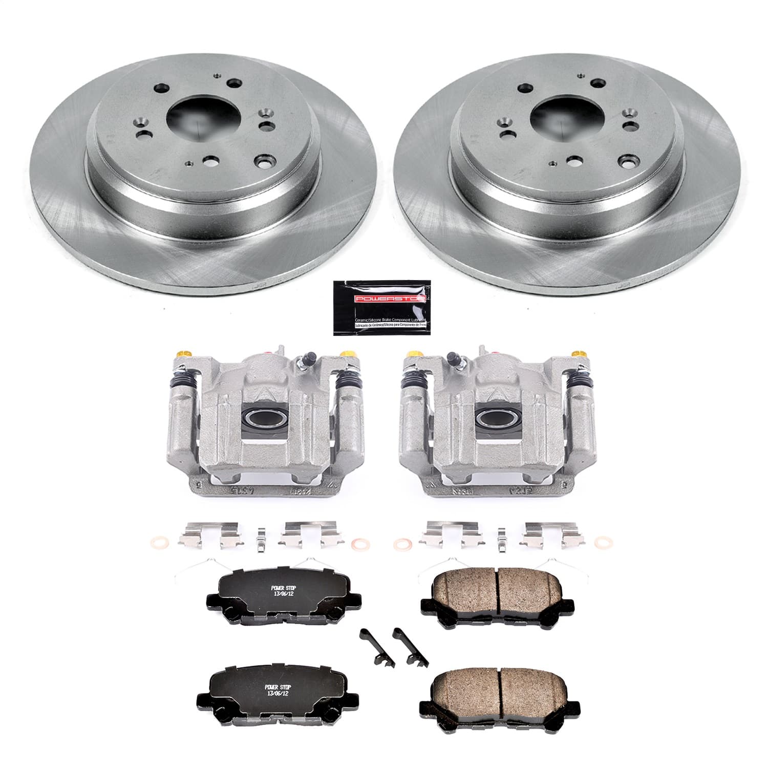 Power Stop - KCOE5839 - Rear - Disc Brake Pad/Caliper and Rotor Kit image 1