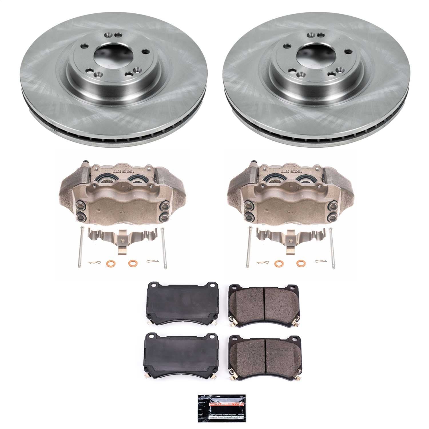 Power Stop - KCOE5843 - Front - Disc Brake Pad/Caliper and Rotor Kit image 1