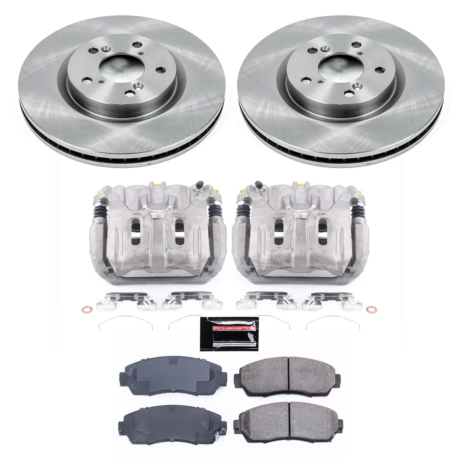Power Stop - KCOE5857 - Front - Disc Brake Pad/Caliper and Rotor Kit image 1