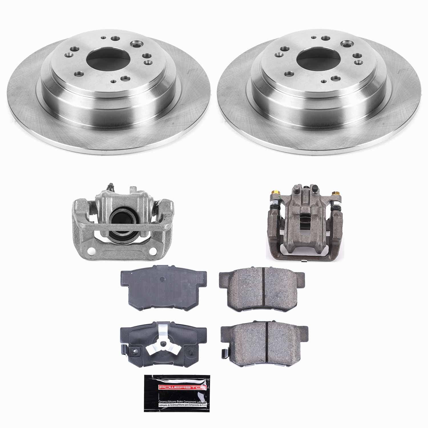 Power Stop - KCOE5859 - Rear - Disc Brake Pad/Caliper and Rotor Kit image 1