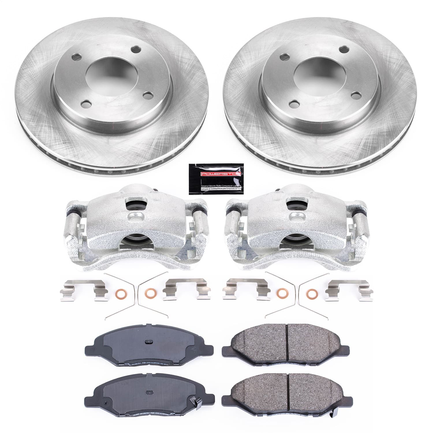 Power Stop - KCOE5862 - Front - Disc Brake Pad/Caliper and Rotor Kit image 1