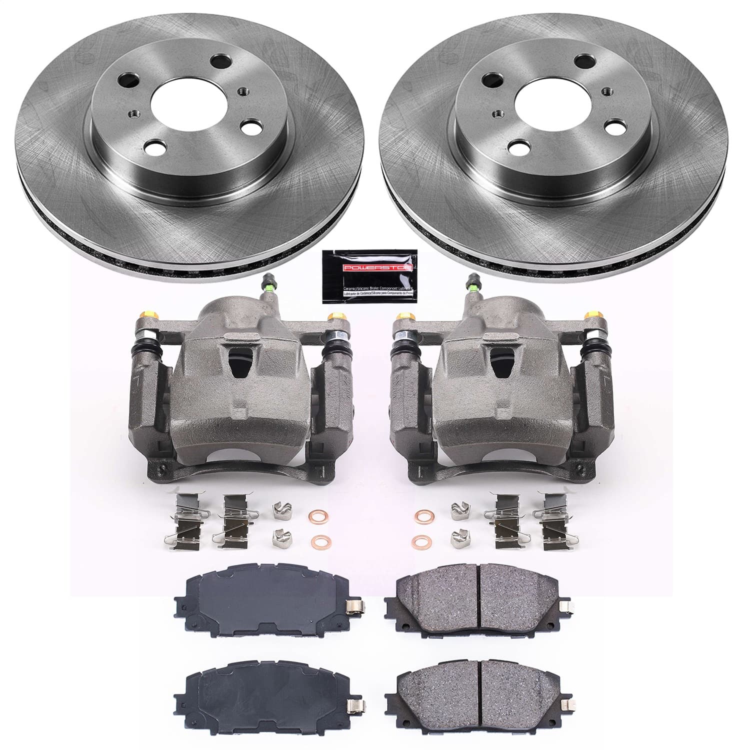 Power Stop - KCOE5863 - Front - Disc Brake Pad/Caliper and Rotor Kit image 1