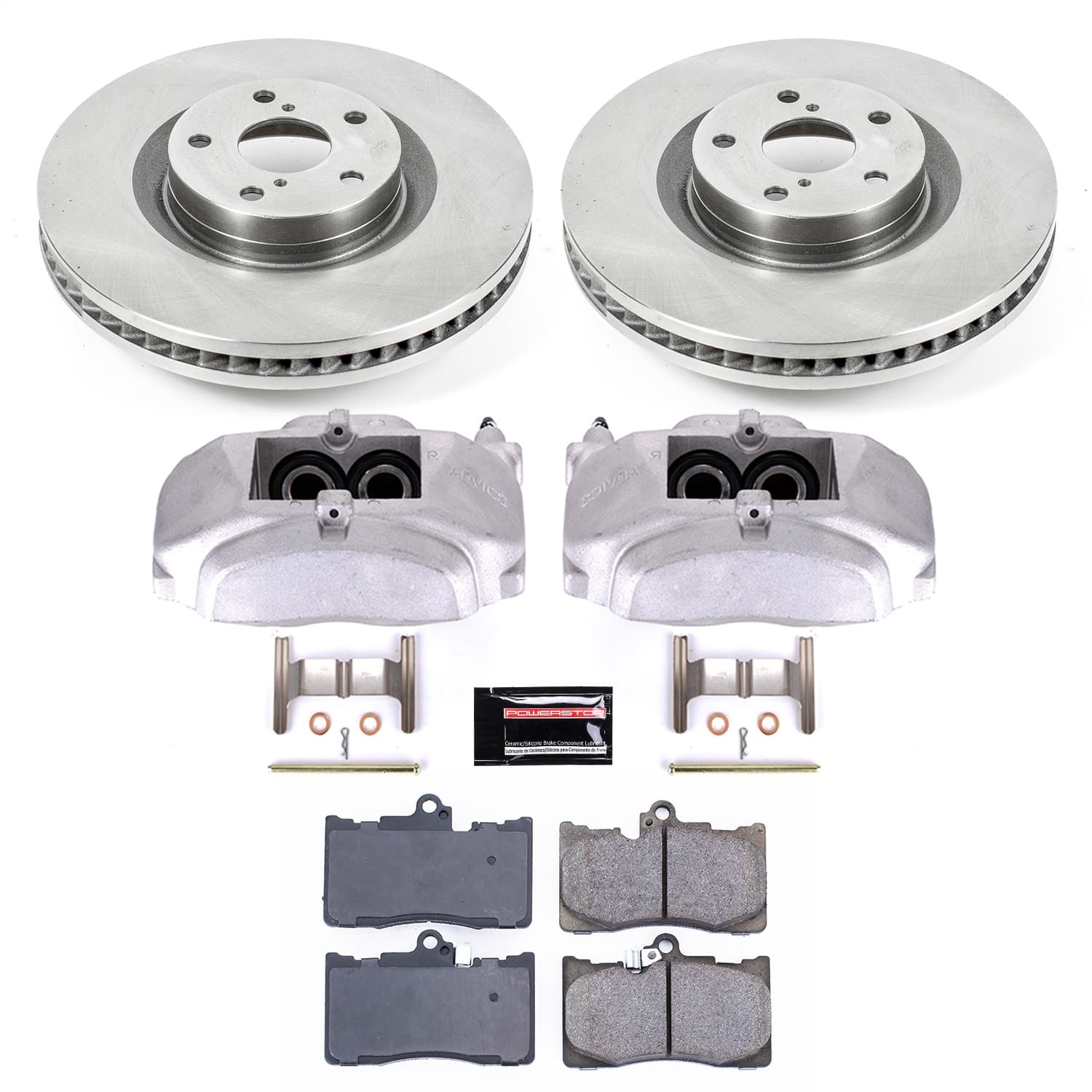 Power Stop - KCOE5868 - Front - Disc Brake Pad/Caliper and Rotor Kit image 1