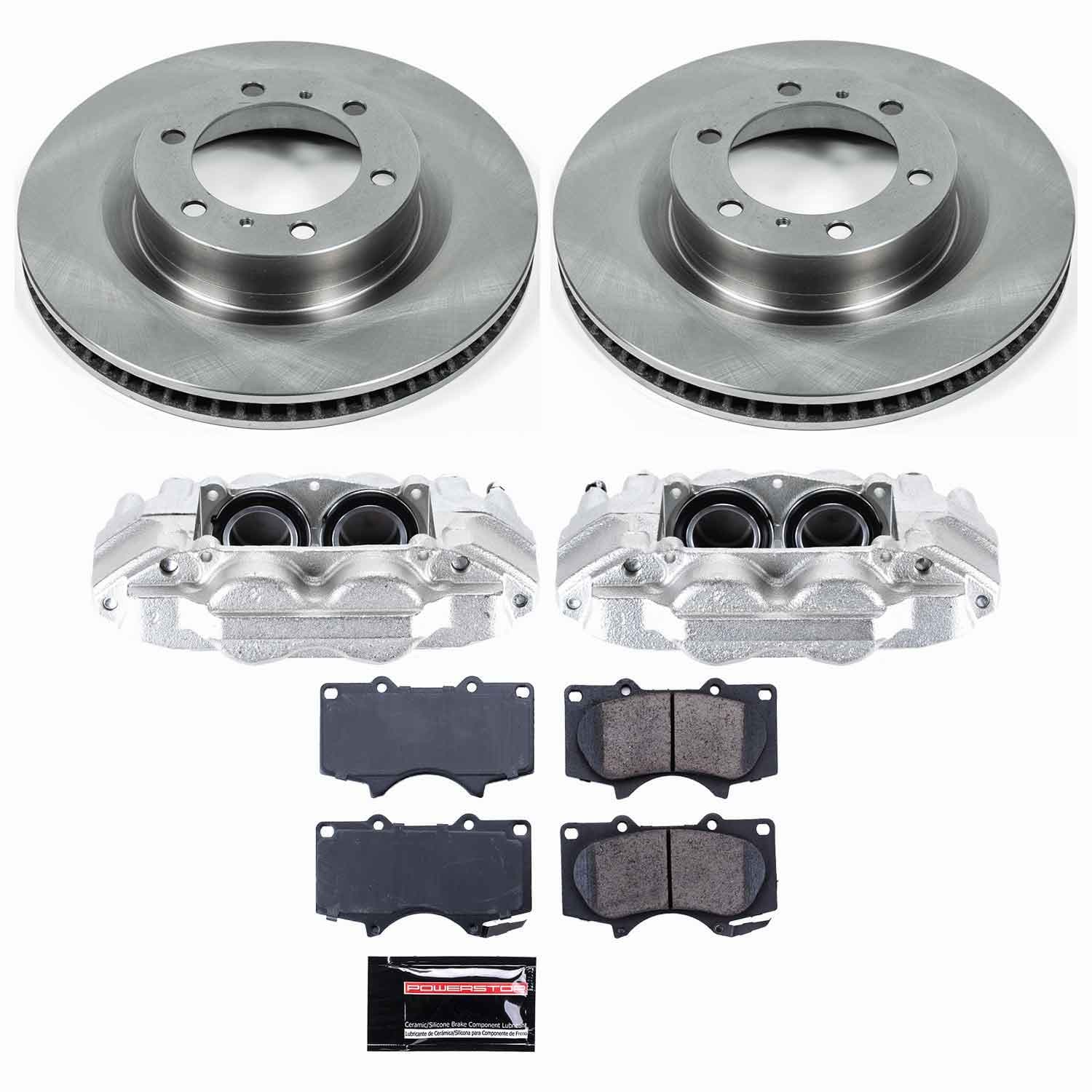 Power Stop - KCOE5873 - Front - Disc Brake Pad/Caliper and Rotor Kit image 1