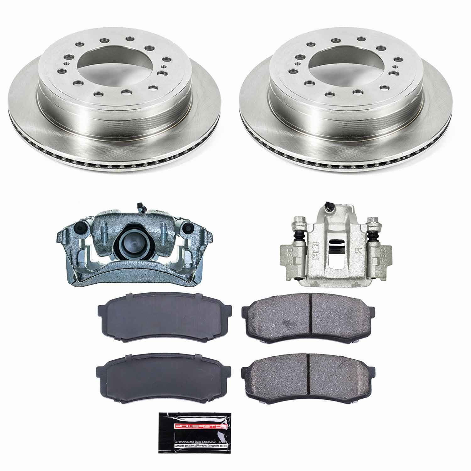 Power Stop - KCOE5875A - Rear - Disc Brake Pad/Caliper and Rotor Kit image 1