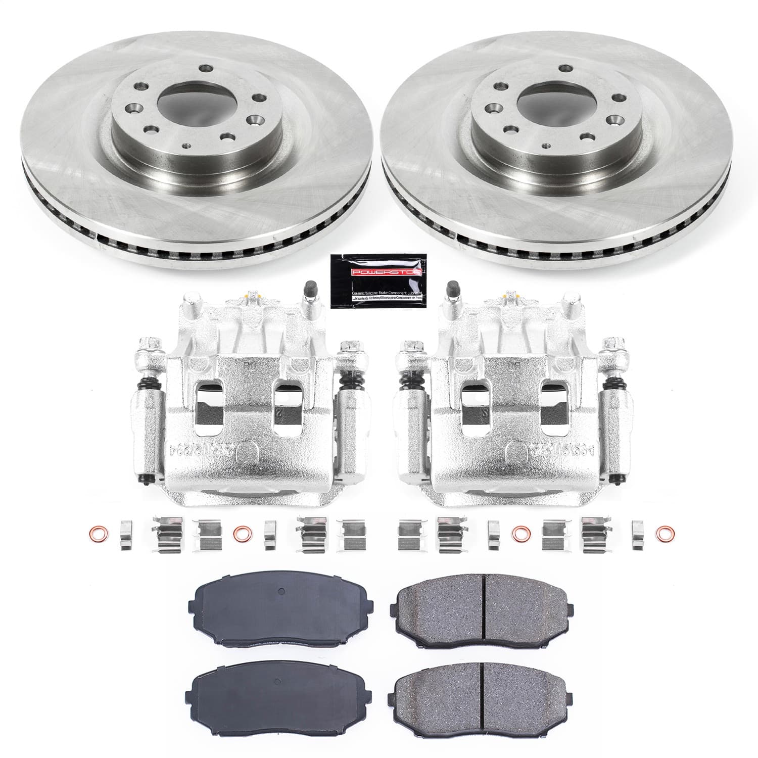 Power Stop - KCOE5878A - Front - Disc Brake Pad/Caliper and Rotor Kit image 1
