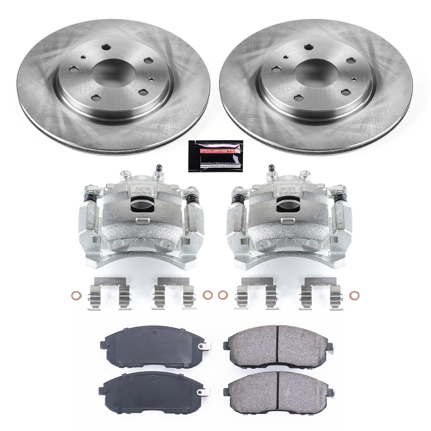 Power Stop - KCOE5887 - Front - Disc Brake Pad/Caliper and Rotor Kit image 1