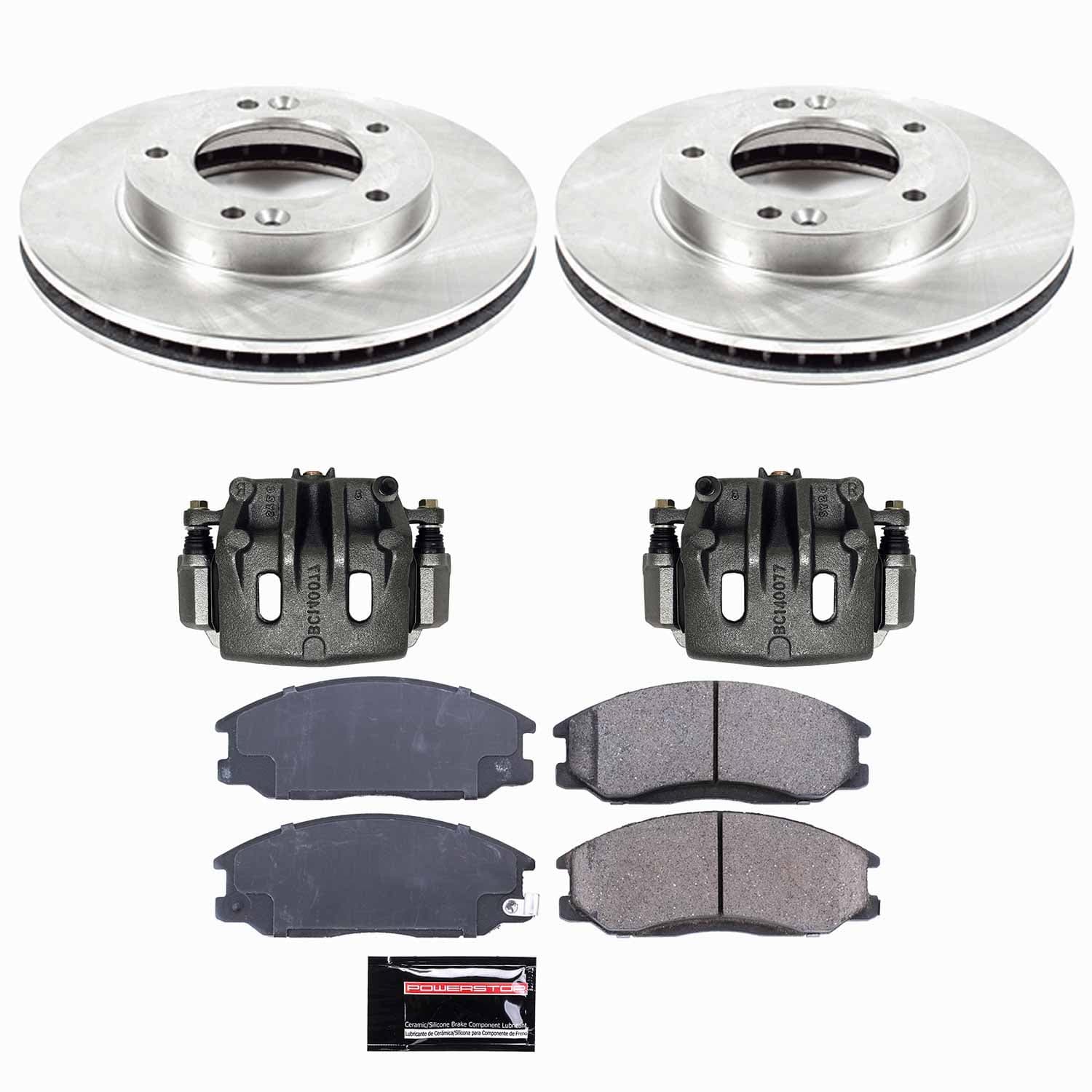 Power Stop - KCOE5899 - Front - Disc Brake Pad/Caliper and Rotor Kit image 1