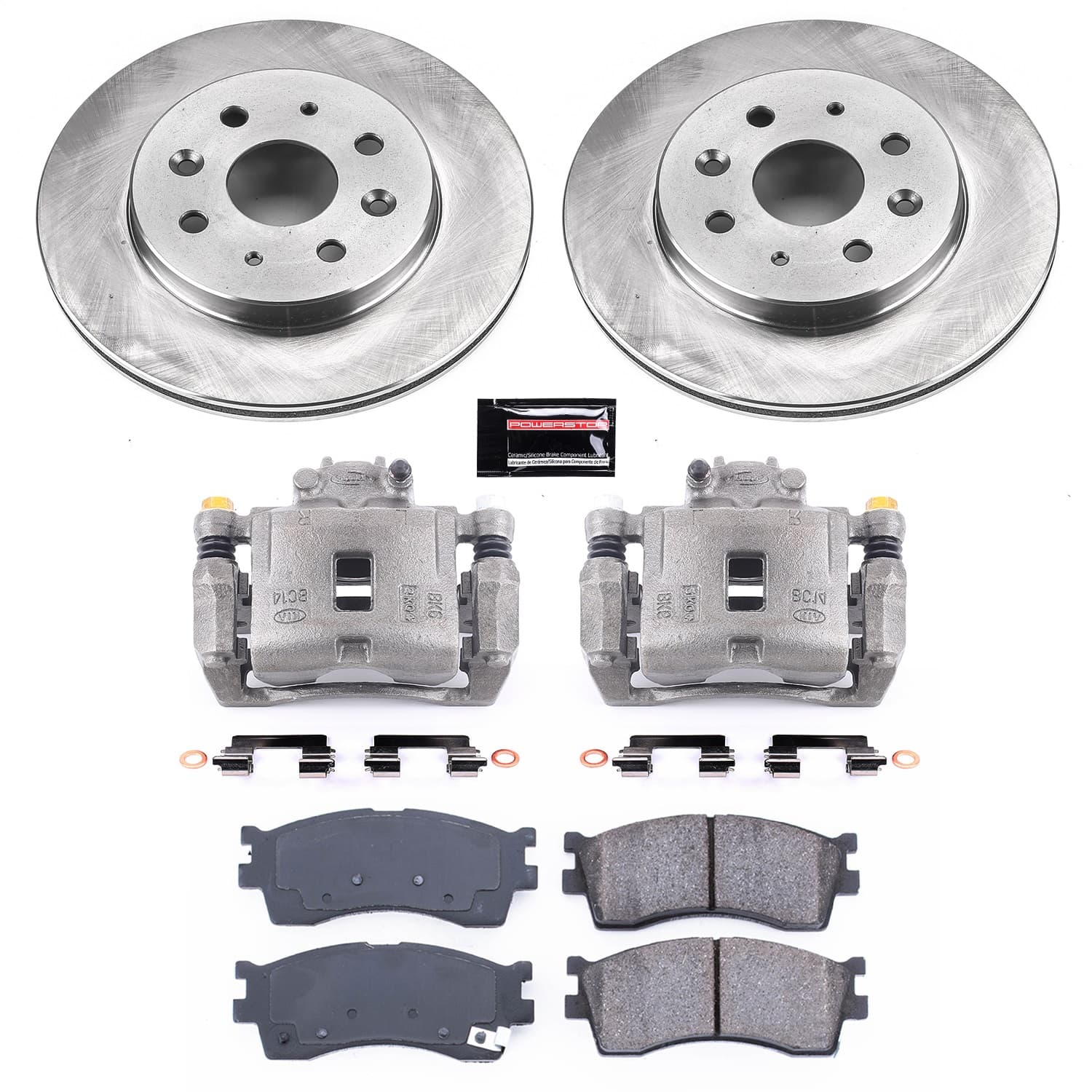 Power Stop - KCOE5902 - Front - Disc Brake Pad/Caliper and Rotor Kit image 1