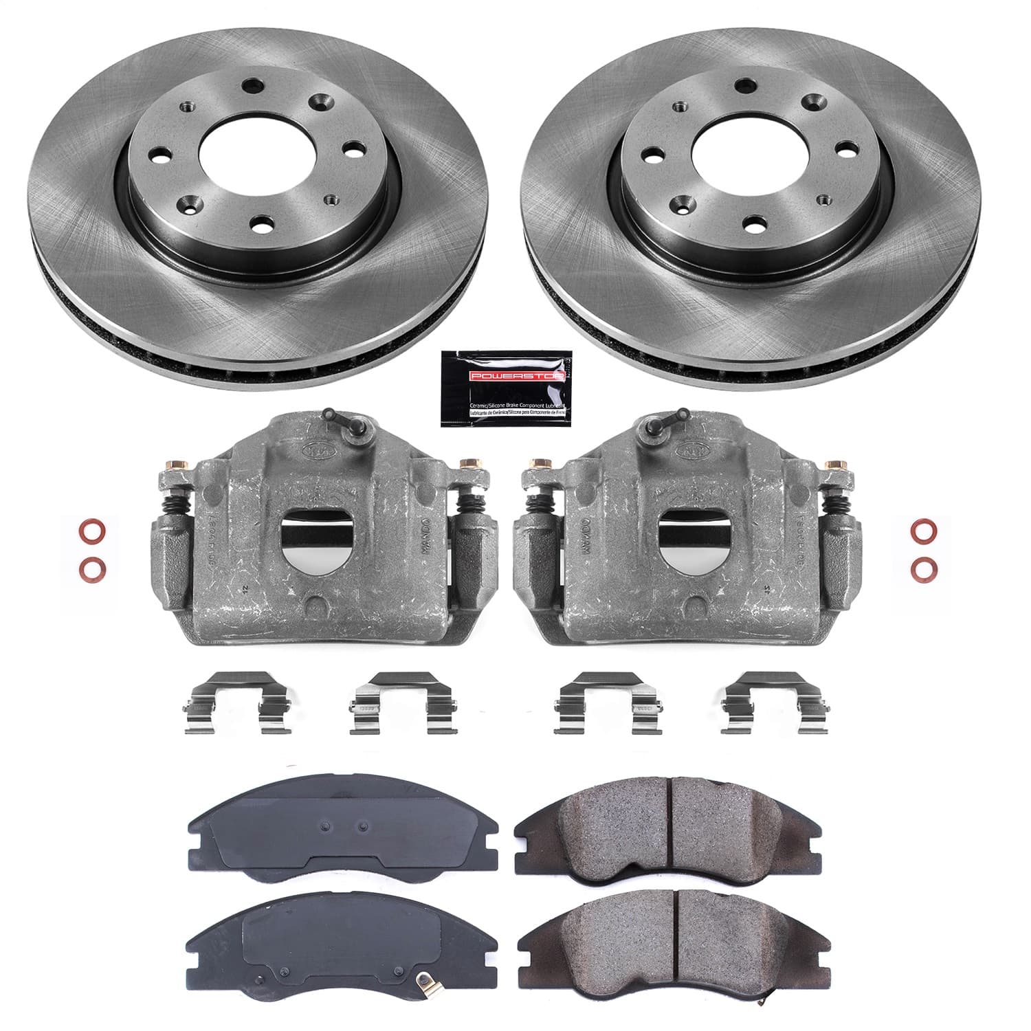Power Stop - KCOE5903 - Front - Disc Brake Pad/Caliper and Rotor Kit image 1