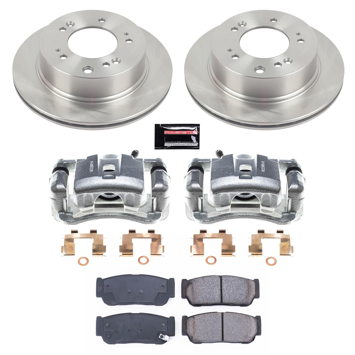 Power Stop - KCOE5910 - Rear - Disc Brake Pad/Caliper and Rotor Kit image 1