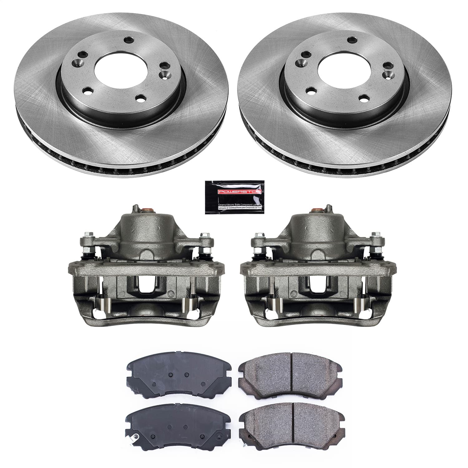 Power Stop - KCOE5913 - Front - Disc Brake Pad/Caliper and Rotor Kit image 1