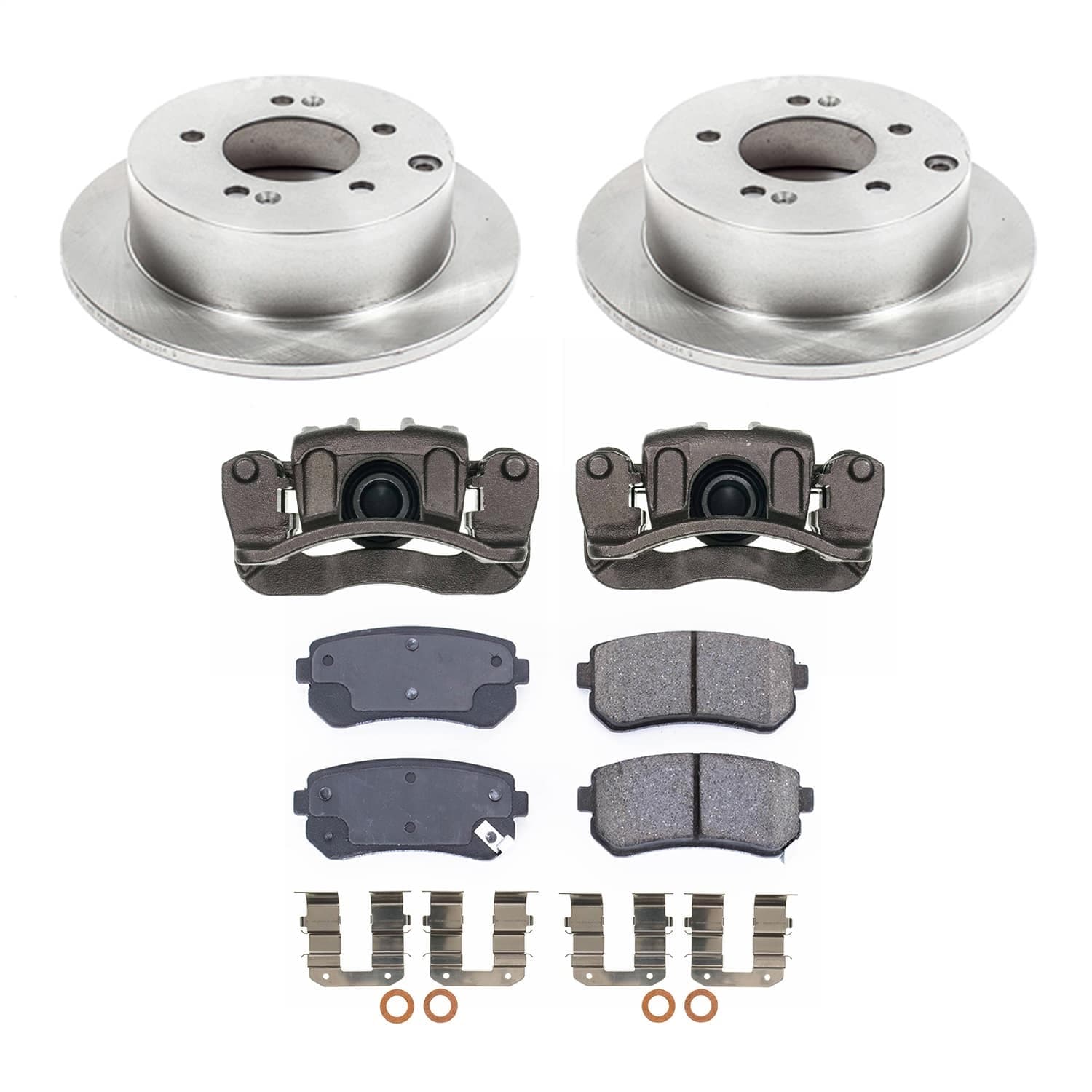 Power Stop - KCOE5915 - Rear - Disc Brake Pad and Rotor Kit image 1