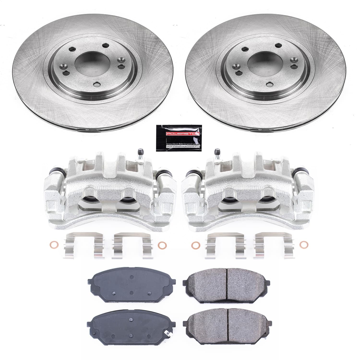 Power Stop - KCOE5918 - Front - Disc Brake Pad/Caliper and Rotor Kit image 1