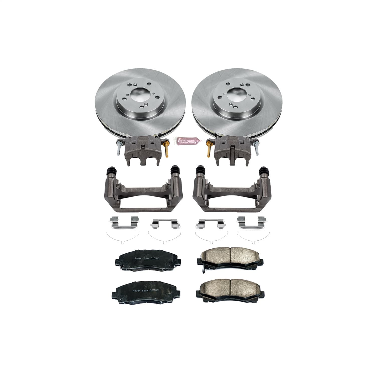 Power Stop - KCOE5939 - Front - Disc Brake Pad/Caliper and Rotor Kit image 1
