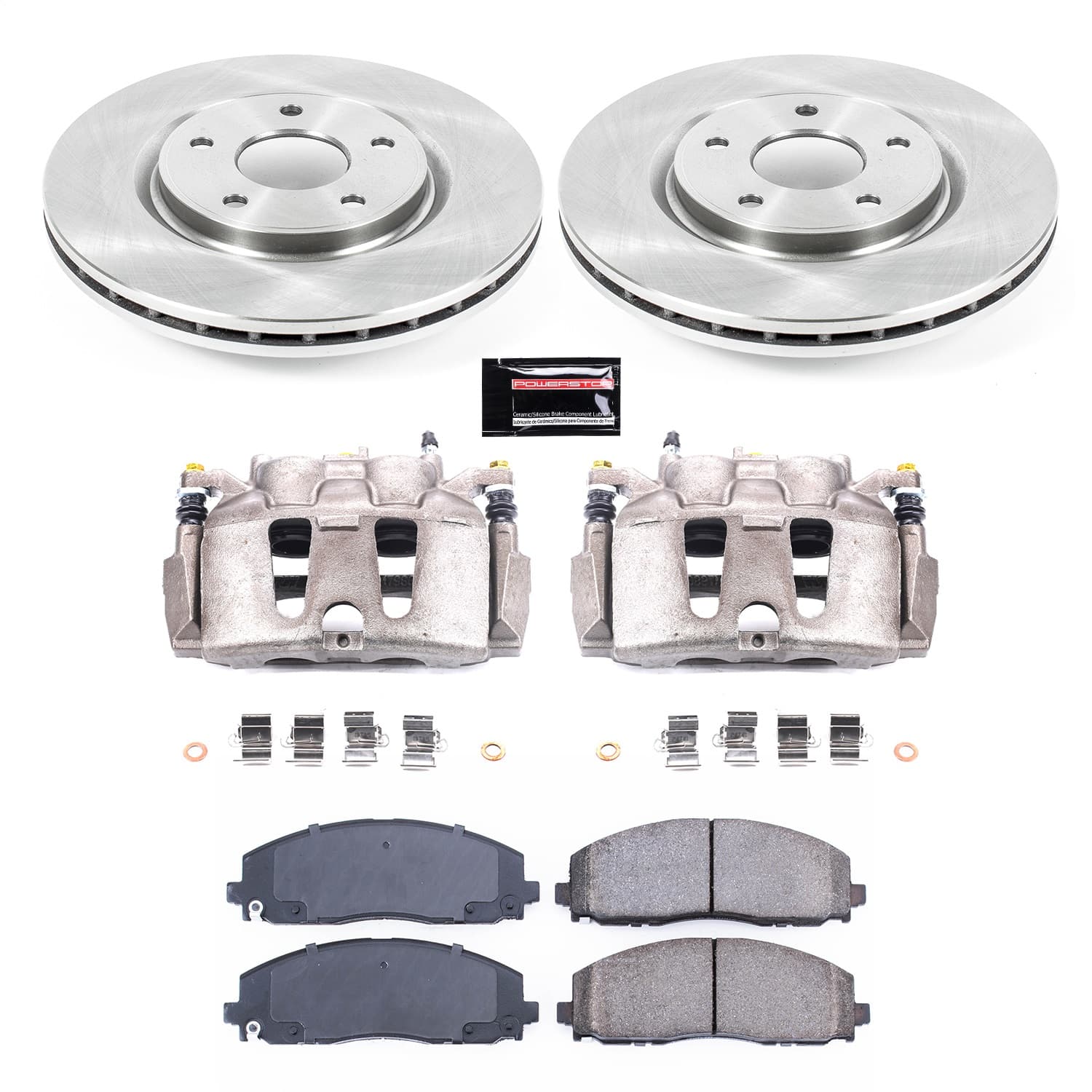 Power Stop - KCOE5959 - Front - Disc Brake Pad/Caliper and Rotor Kit image 1