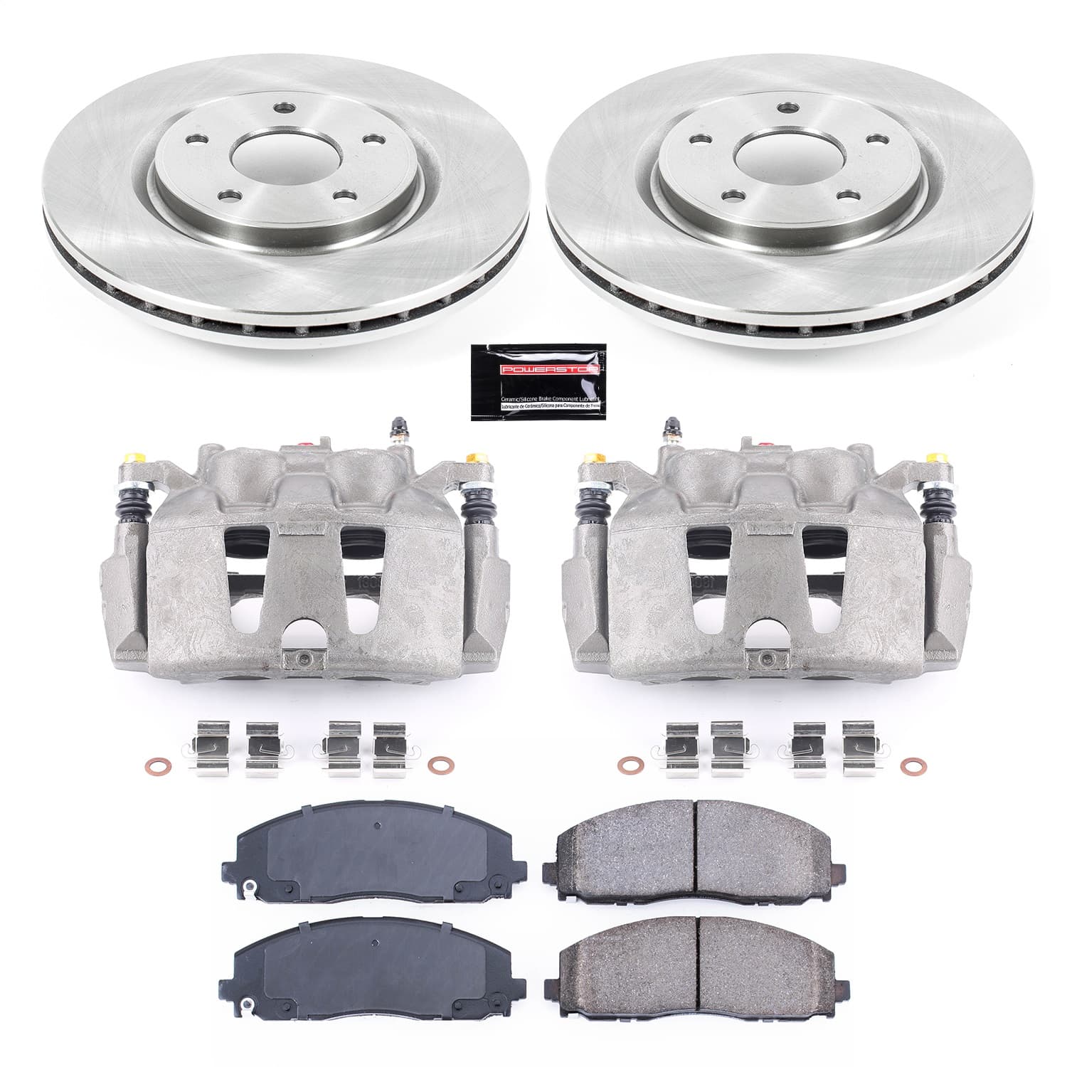 Power Stop - KCOE5959A - Front - Disc Brake Pad/Caliper and Rotor Kit image 1
