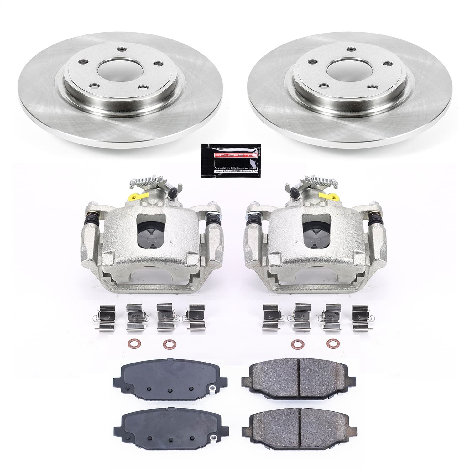 Power Stop - KCOE5961 - Rear - Disc Brake Pad/Caliper and Rotor Kit image 1