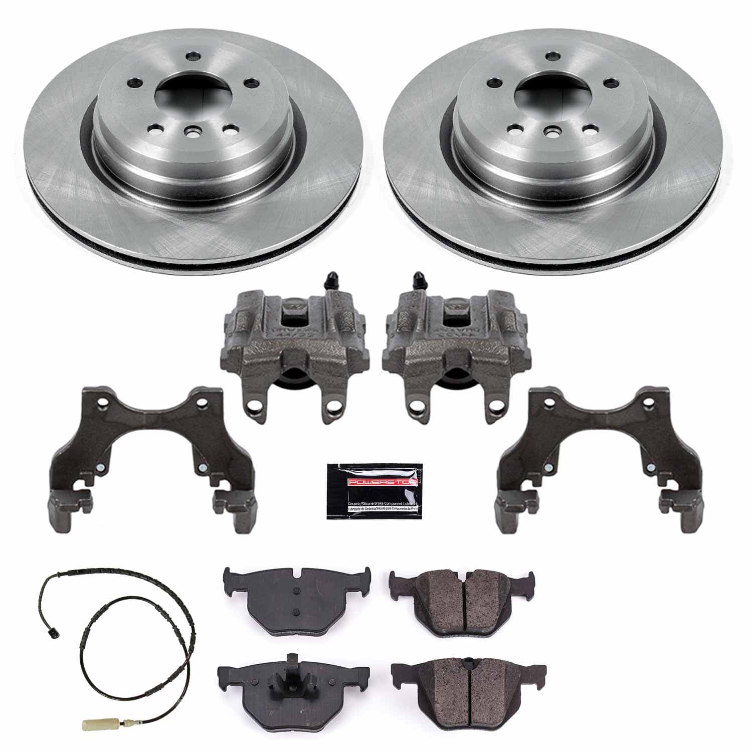 Power Stop - KCOE5982 - Rear - Disc Brake Pad/Caliper and Rotor Kit image 1
