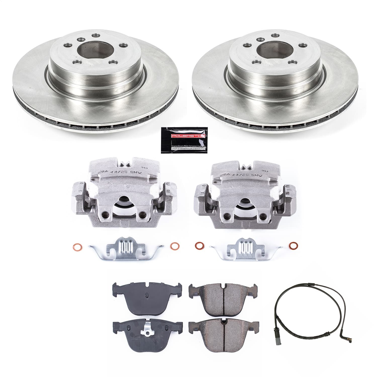 Power Stop - KCOE5985 - Rear - Disc Brake Pad/Caliper and Rotor Kit image 1
