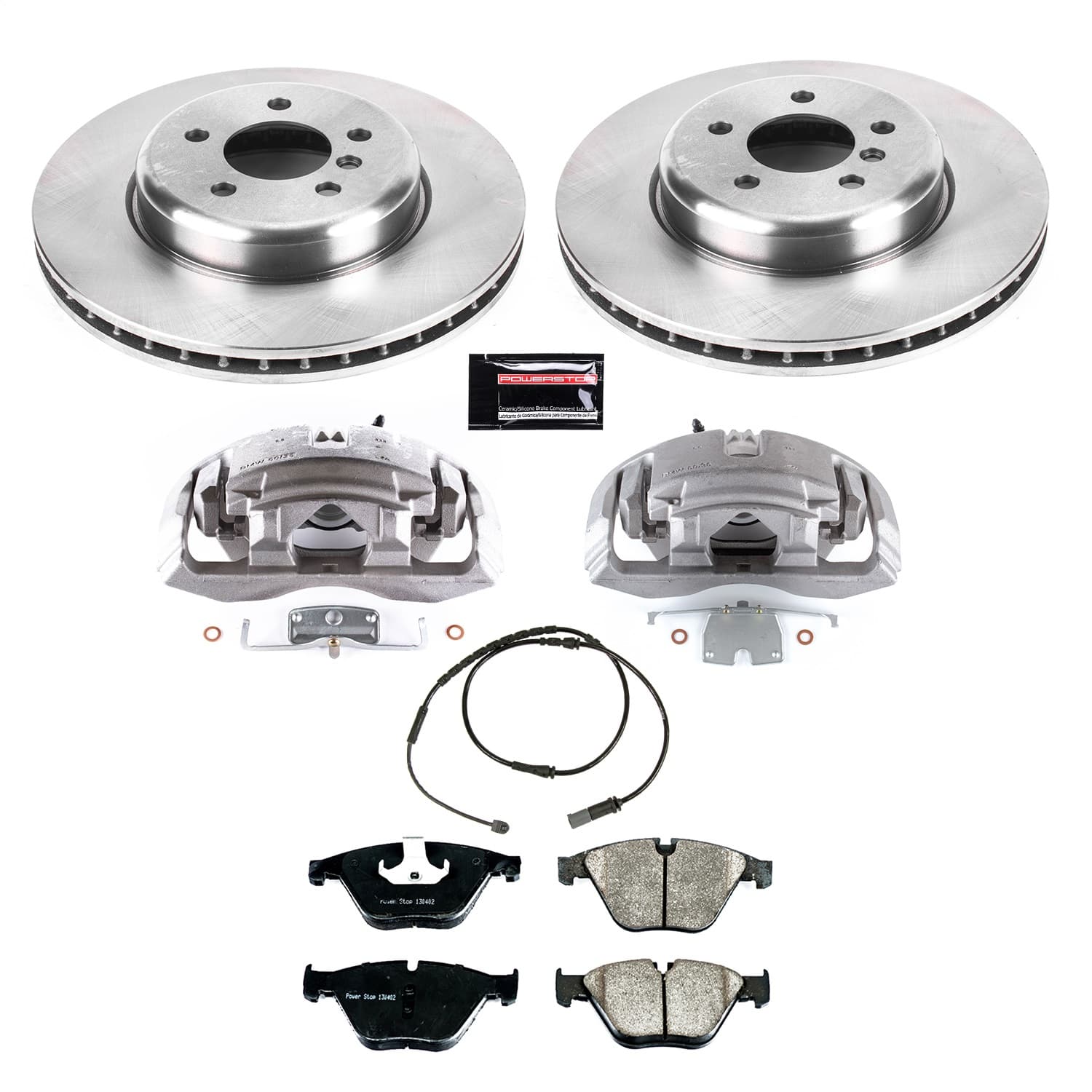 Power Stop - KCOE6020 - Front - Disc Brake Pad/Caliper and Rotor Kit image 1