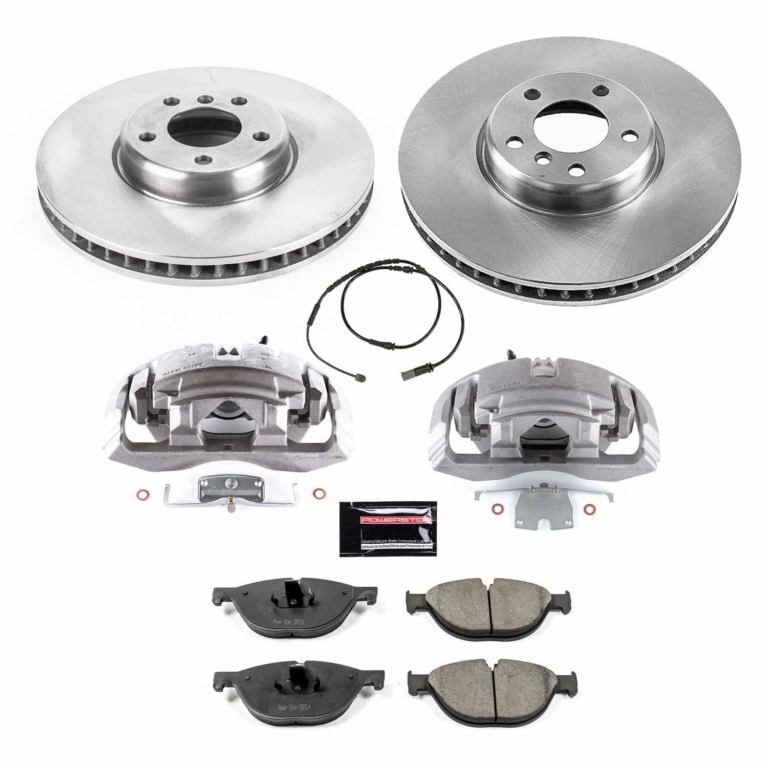 Power Stop - KCOE6026 - Front - Disc Brake Pad/Caliper and Rotor Kit image 1