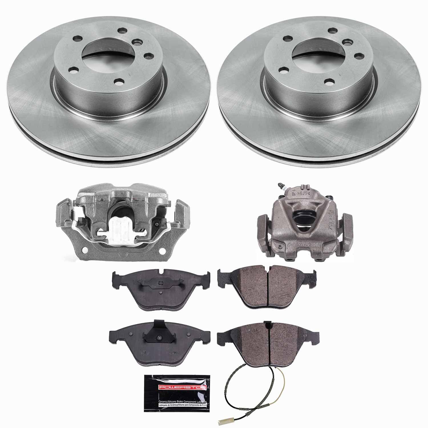 Power Stop - KCOE6073 - Front - Disc Brake Pad/Caliper and Rotor Kit image 1