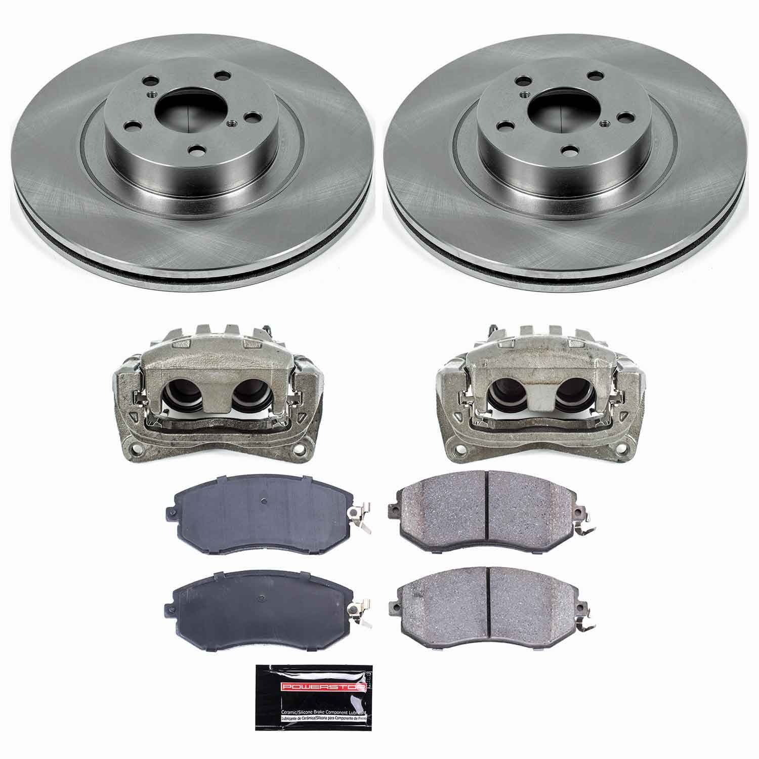 Power Stop - KCOE6082 - Front - Disc Brake Pad/Caliper and Rotor Kit image 1