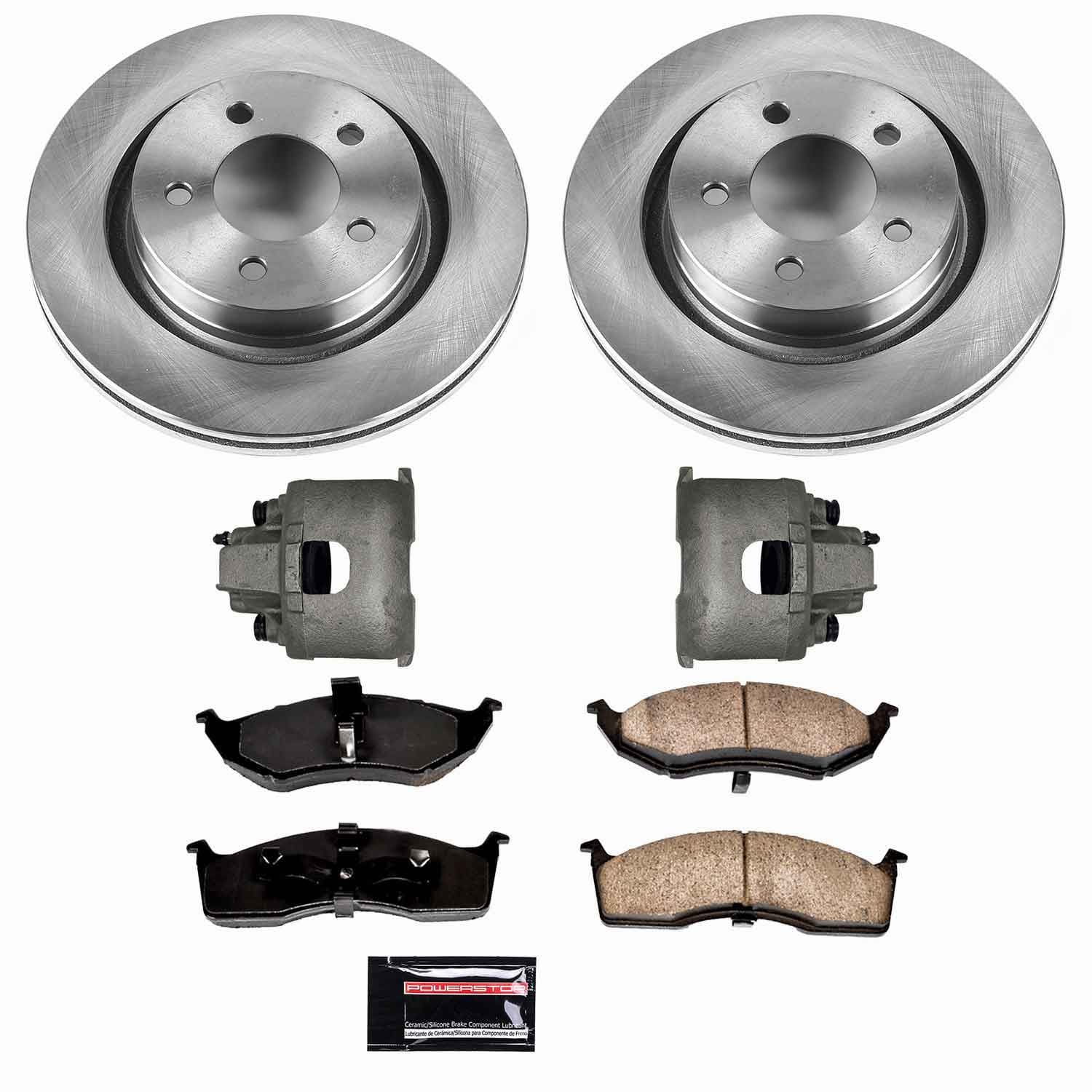 Power Stop - KCOE6179 - Front - Disc Brake Pad/Caliper and Rotor Kit image 1