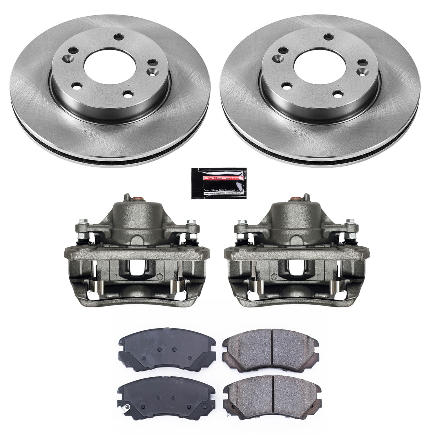 Power Stop - KCOE6309 - Front - Disc Brake Pad/Caliper and Rotor Kit image 1