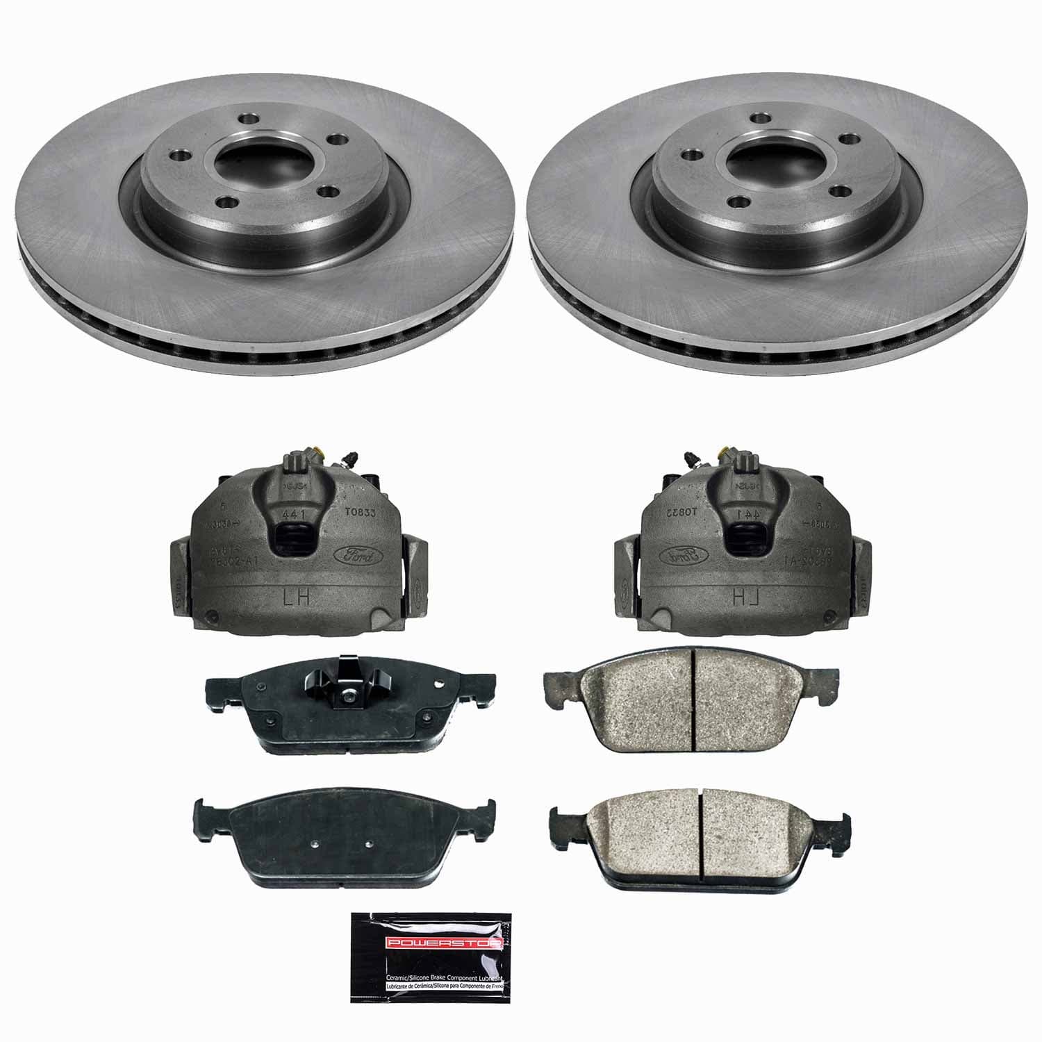 Power Stop - KCOE6349 - Front - Disc Brake Pad/Caliper and Rotor Kit image 1
