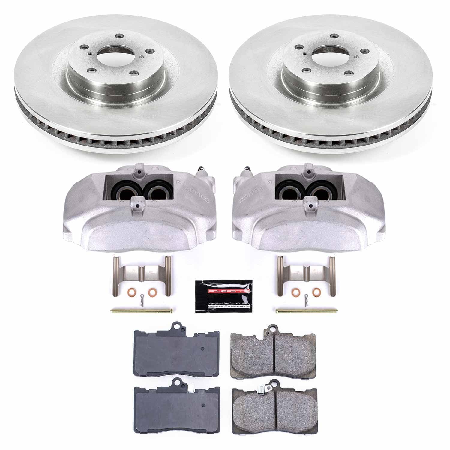 Power Stop - KCOE6353 - Front - Disc Brake Pad/Caliper and Rotor Kit image 1