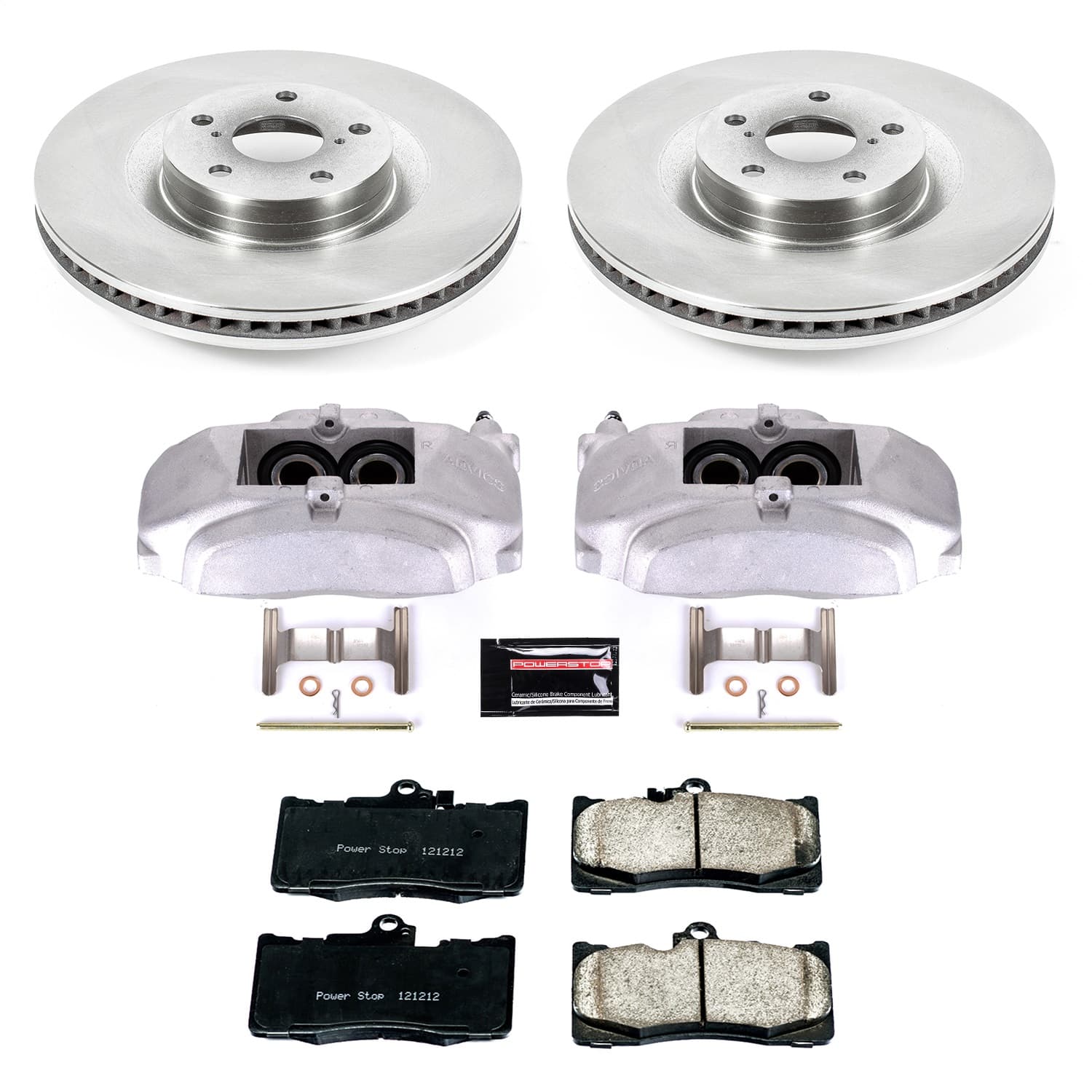 Power Stop - KCOE6355 - Front - Disc Brake Pad/Caliper and Rotor Kit image 1