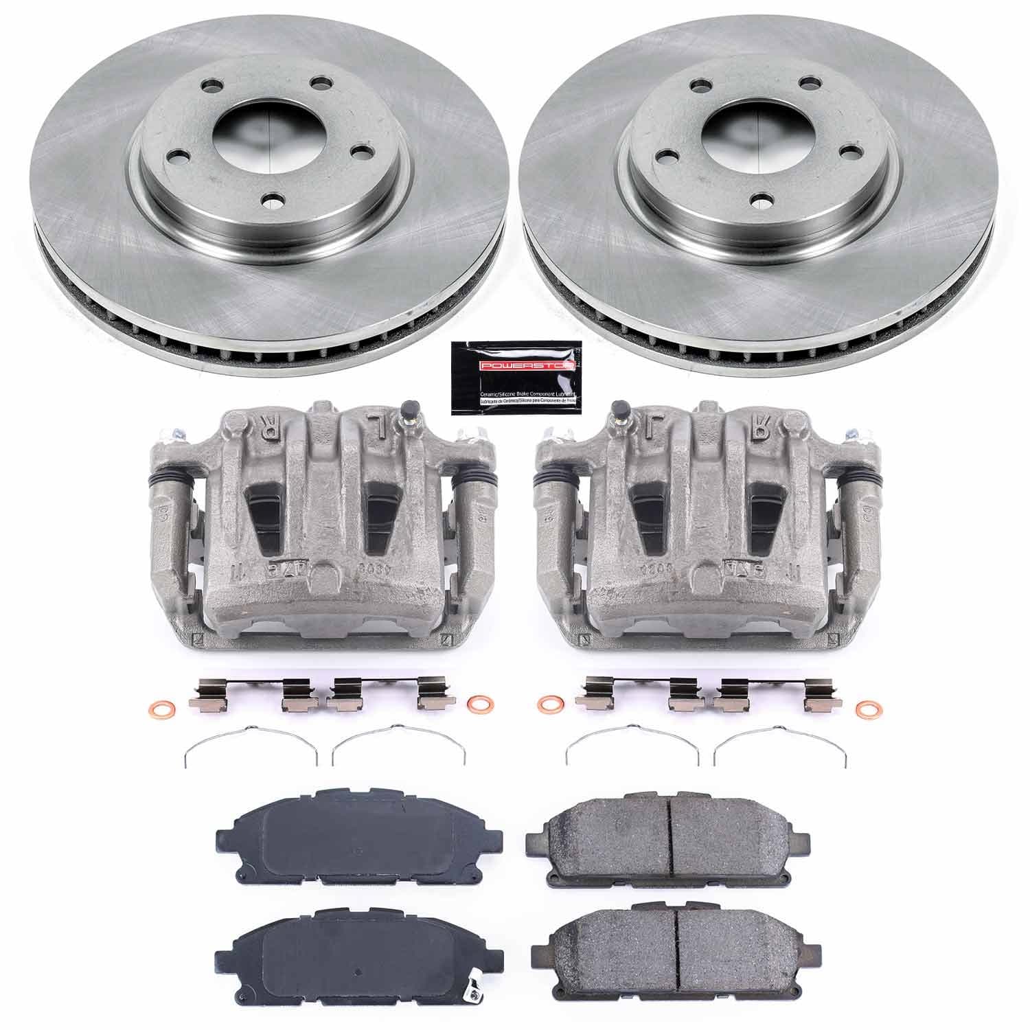 Power Stop - KCOE6360 - Front - Disc Brake Pad/Caliper and Rotor Kit image 1