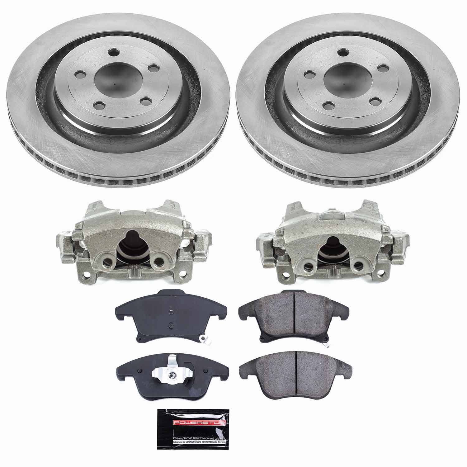 Power Stop - KCOE6399 - Front - Disc Brake Pad/Caliper and Rotor Kit image 1